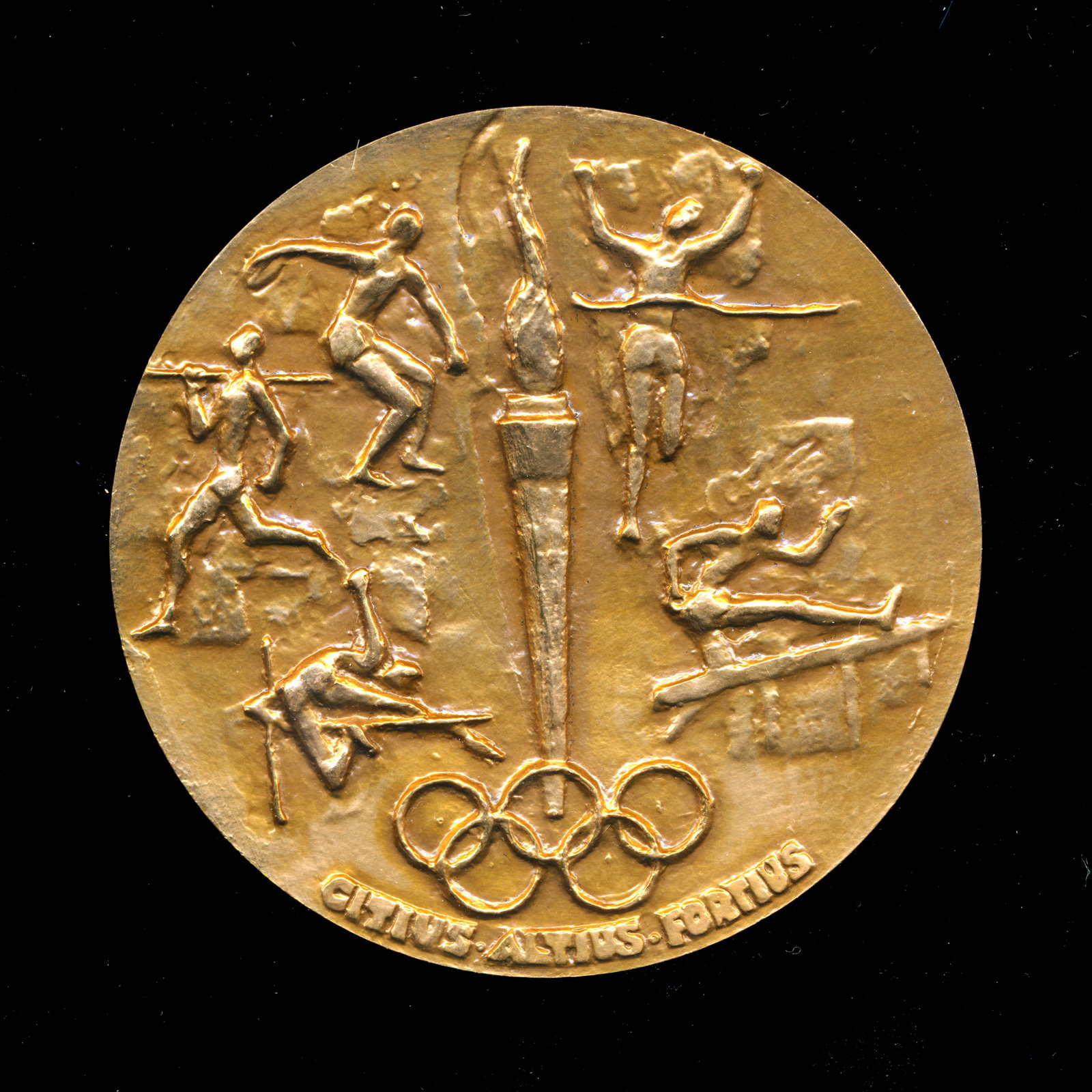 Montreal - Montreal olympique Medal: Montreal Médaille Olympique Montreal Medaille Commémorative en bronze, Baron Pierre-De-Coubertin, rénovateur des jeux olympique 1863-1937. sculpteur: M.P Qusdle Rapport de
