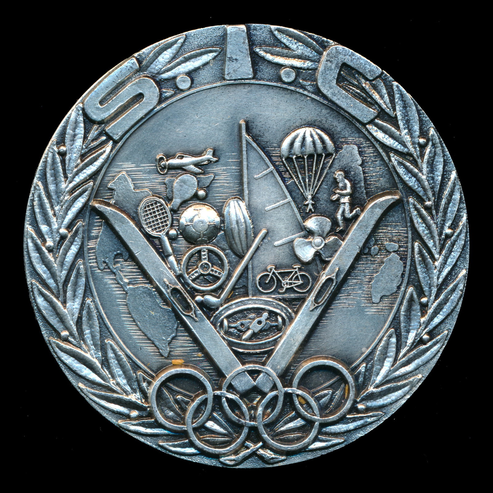 France - Olympic commemorative medal: France Médaille commémorative Olympique Medaille en bronze Rapport de condition: bonne condition ------------- France Olympic commemorative medal Bronze medal Condition Report: 