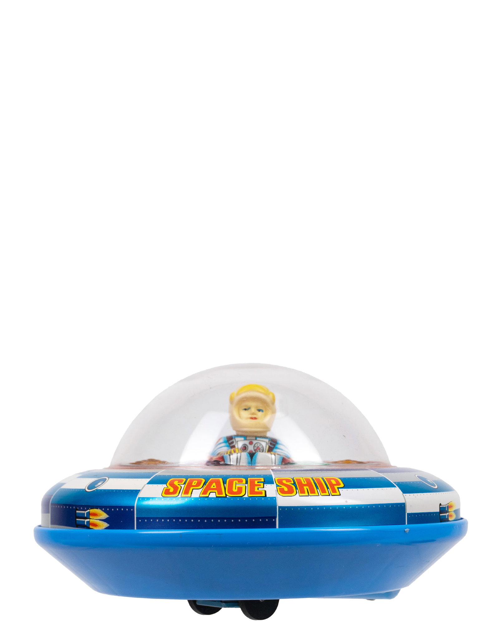 Modern Toy / Masudaya - Space ship X-5, battery-powered toy - 1960's: Modern Toy / Masudaya Japon / Japan Space ship X-5, jouet à batteries (1960's) Boite d'origine Dimension: Diametre 7" Diametre 17.8 cm Rapport de condition: État quasi neuf,