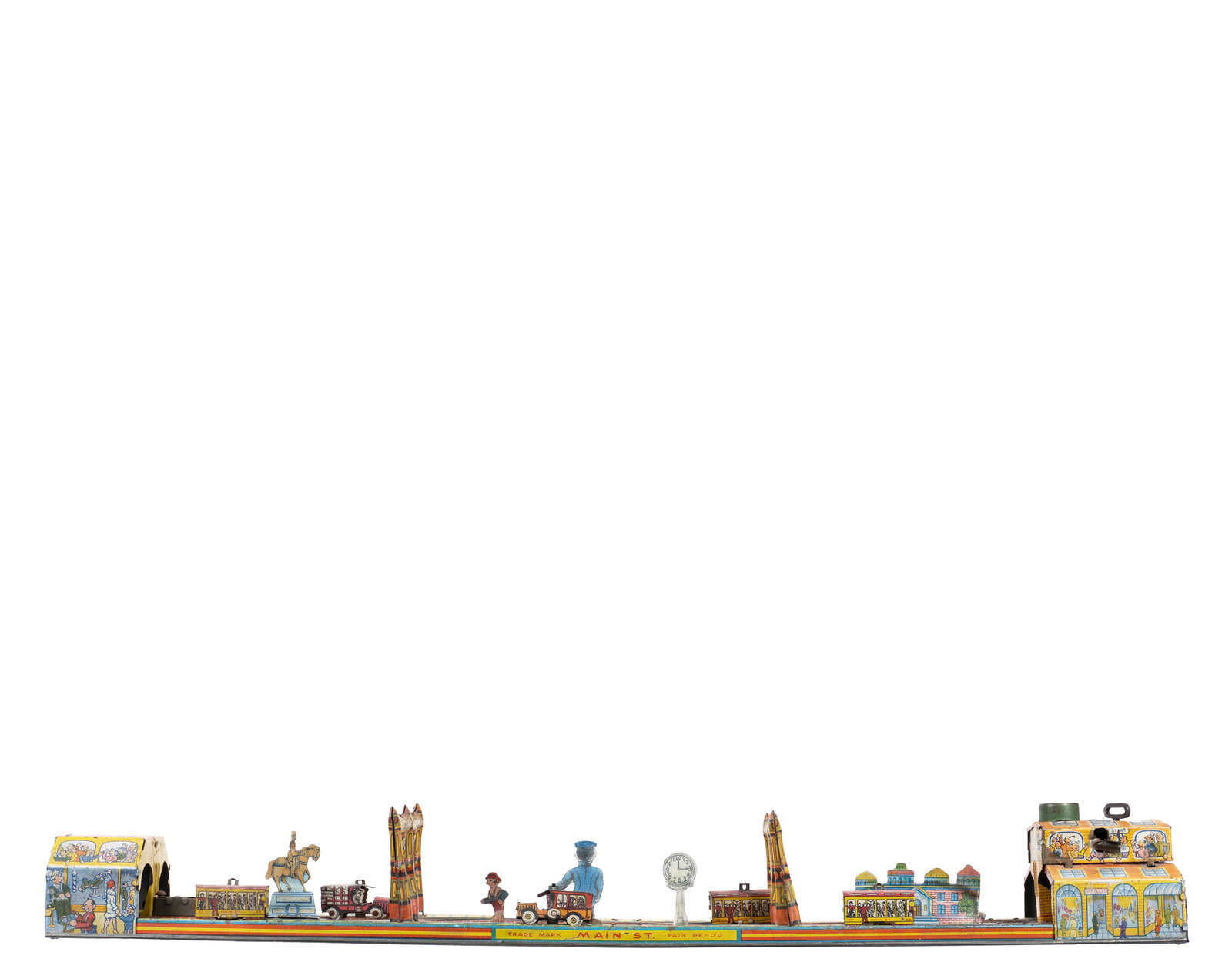 Louis Marx - Main street wind-up tin toy - 1940-50 - 2