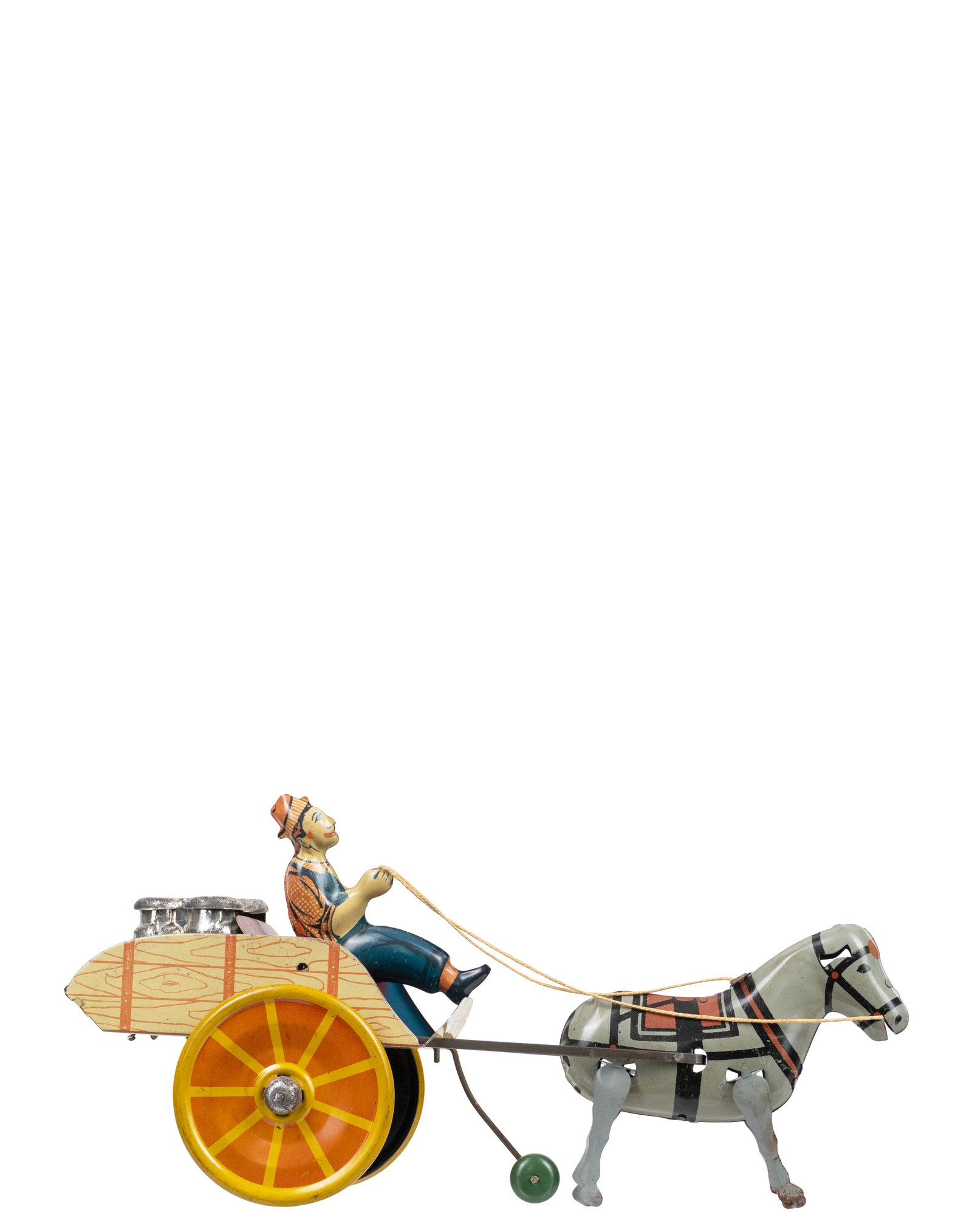 Louis Marx - Hew-Haw balky Mule milk cart - 1940-50 - 3