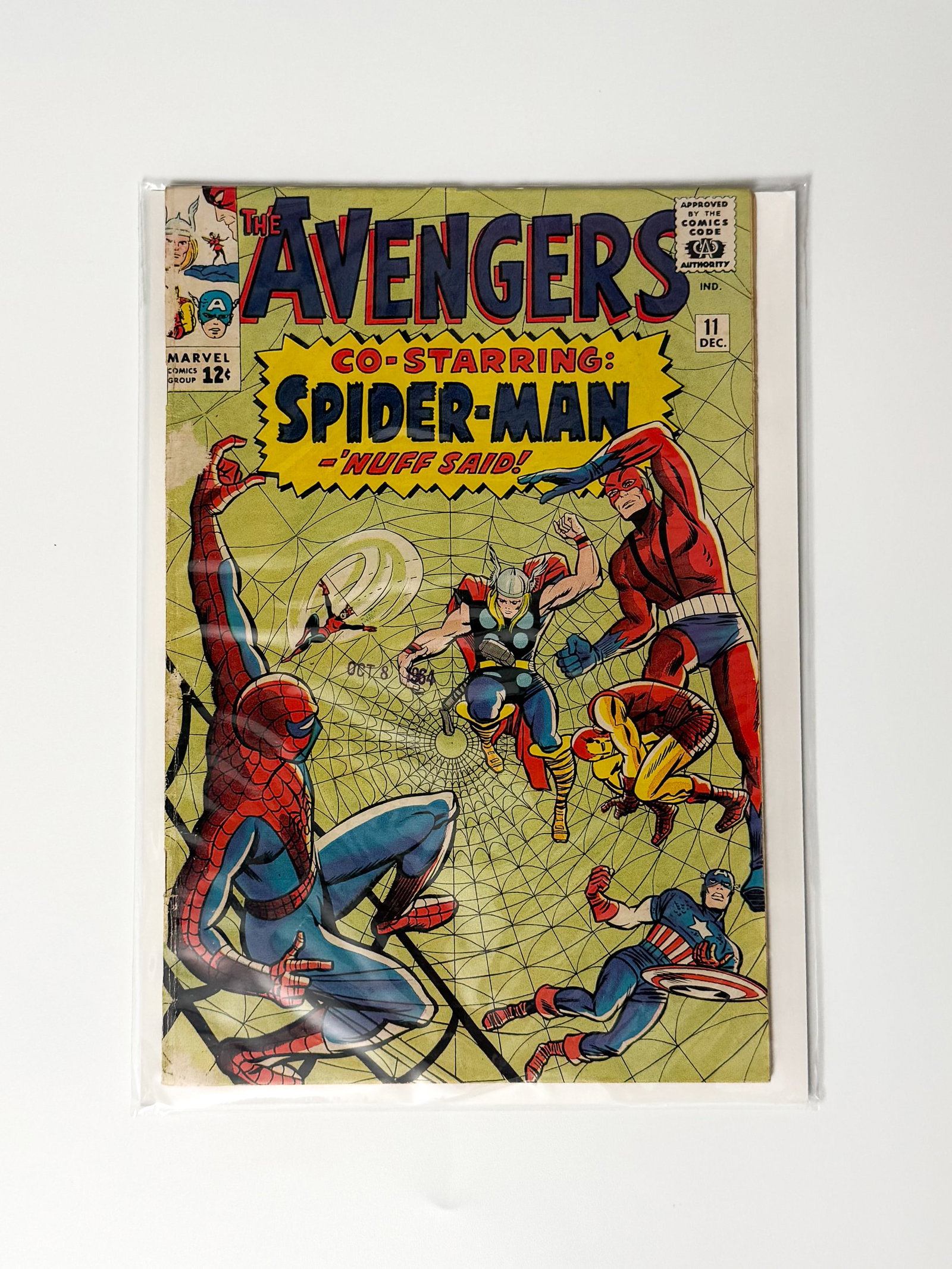 Marvel Comics - The Avengers co-starring Spider-man comic - 1964 (1 of 1)