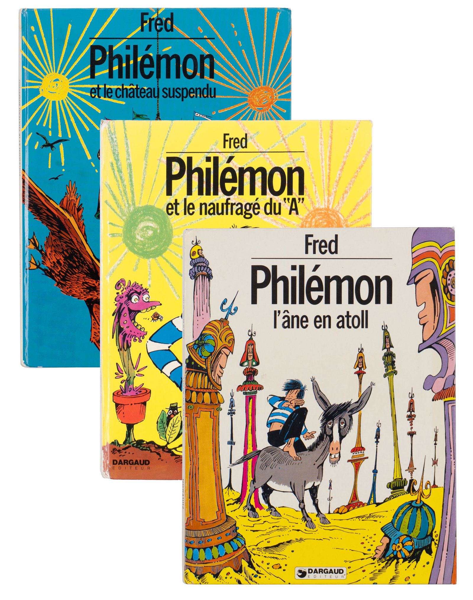 Philémon, 3 album in original edition - 1972, 1973, 1977: France Philémon, 3 album en édition originale (1972, 1973, 1977) Inclut Philémon et le naufrage du A Dépot légal 3e Trim. 1972, Philémon et le chateau suspendu