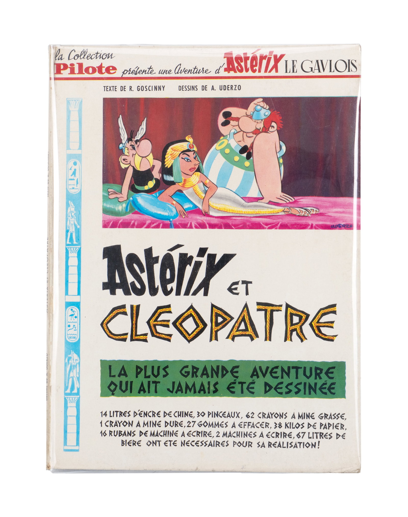 Gosciny, René \ Uderzo, Albert - Asterix et Cléopatre, 1st reprint - 1965: Gosciny, René \ Uderzo, Albert (1926-1977 / 1927-2020) France Astérix et Cléopatre, 1ere réedition (1965) Éditions Dargaud, dos imprimé, dépot légal 3e trim.
