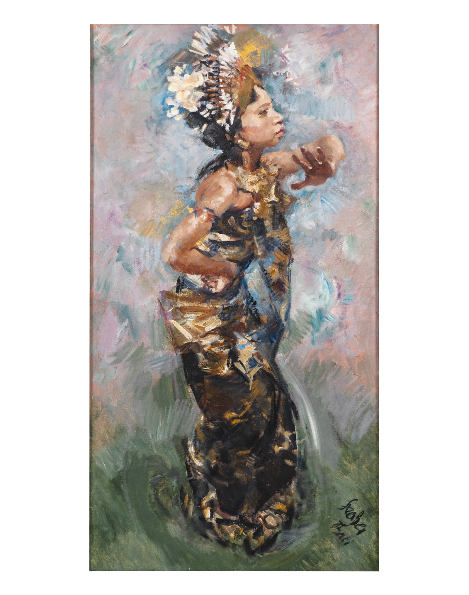 Strasser, Roland - "Bali" - Woman: Strasser, Roland (1895-1974) "Bali" - Woman Description (FR): Huile sur toile signee Strasser et titree au bas, contre-signee au dos. Description (EN): Oil on canvas signed Strasser and titled at the