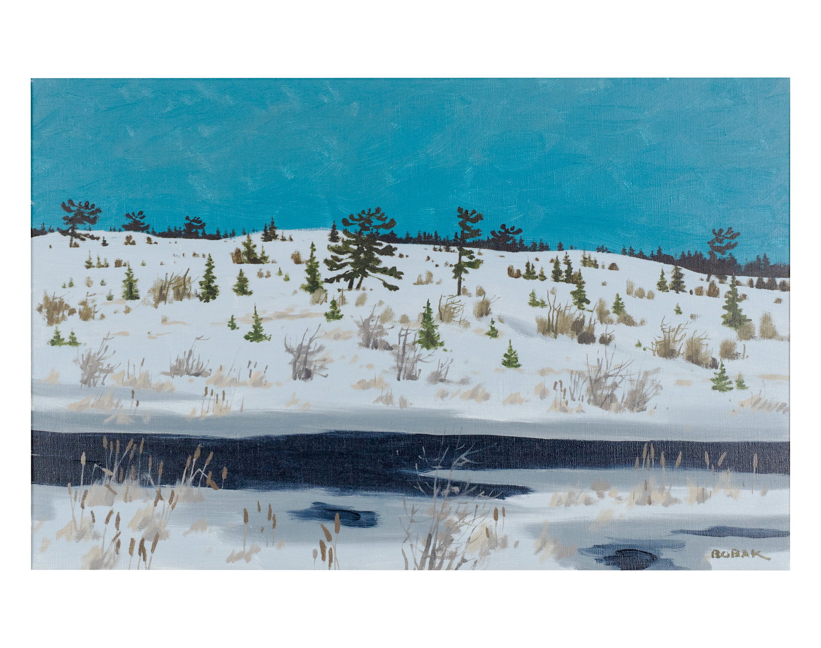 Bobak, Bruno Joseph - "Winter evening" - 1979 (1 of 4)