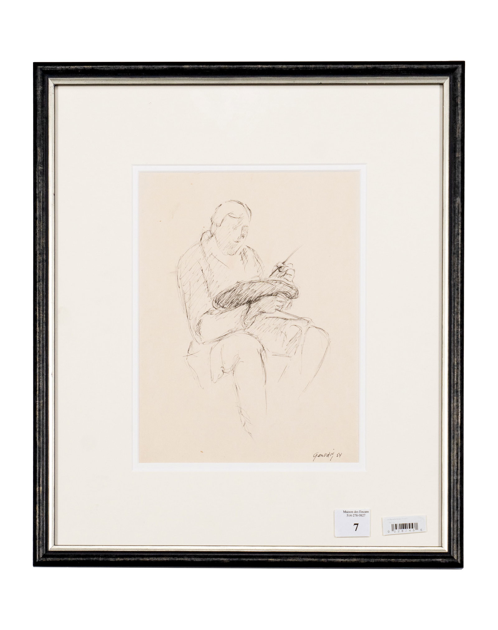 Gervais, Lise - Man seated - 1954 - 2