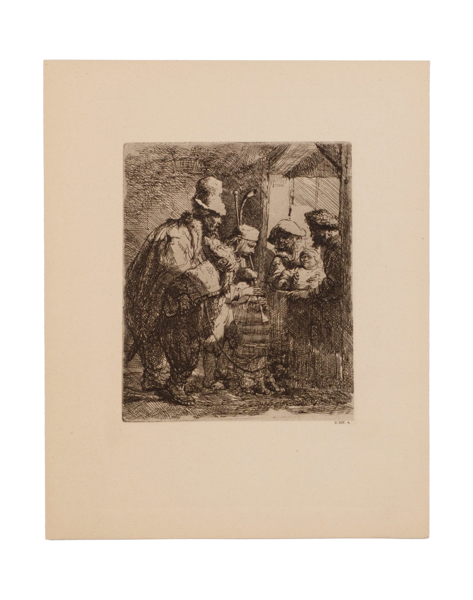 D'après / After Rembrandt, Van Rijn - 3 etchings - 2