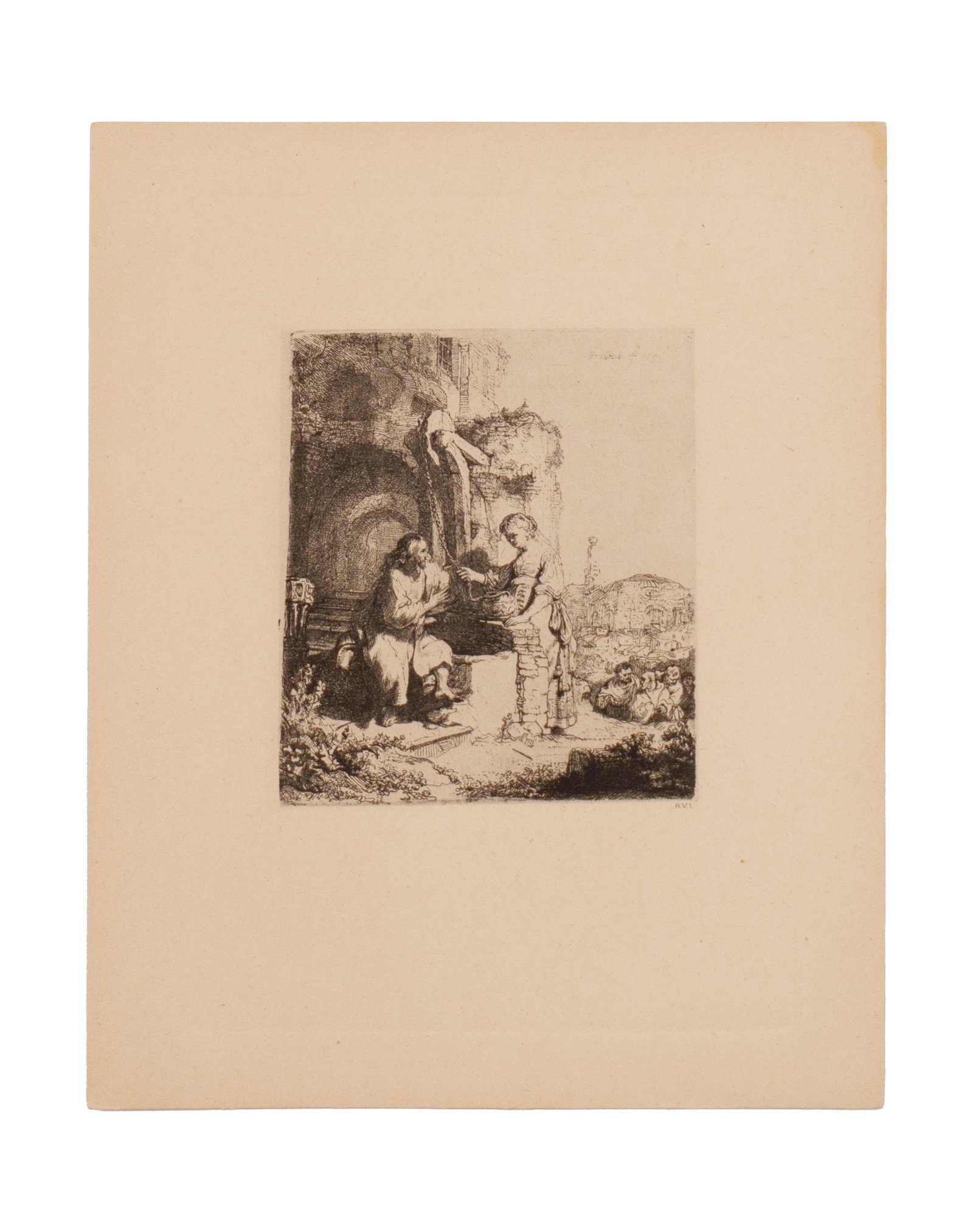 D'après / After Rembrandt, Van Rijn - 3 etchings - 4