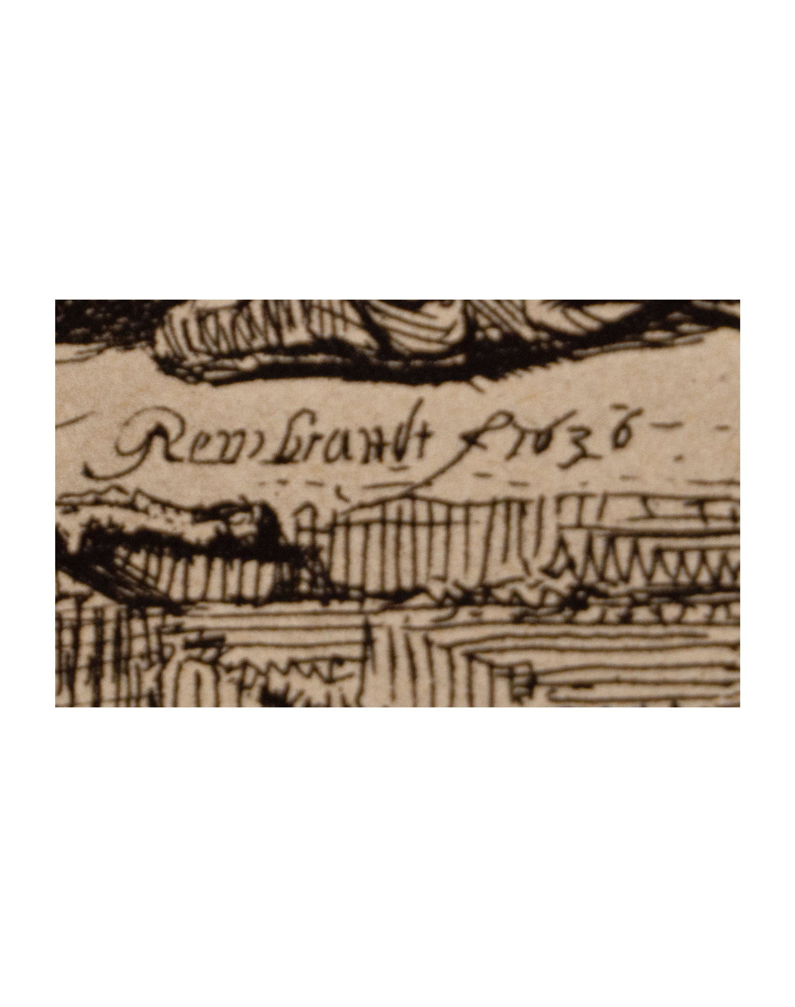 D'après / After Rembrandt, Van Rijn - 3 etchings - 5