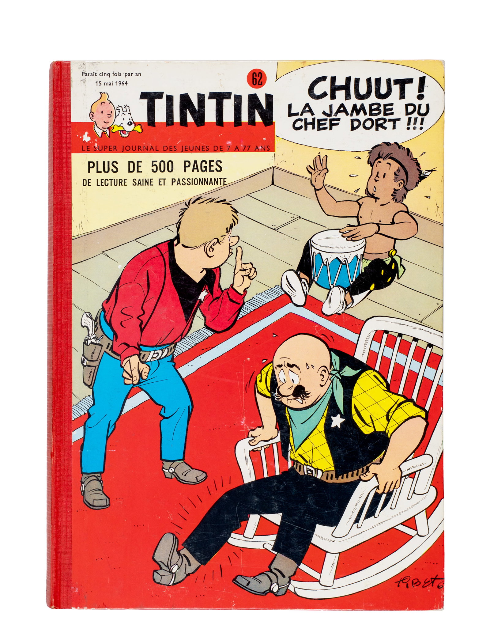 Remi, George, dit Hergé et autres - Lot of Journal Tintin bindings - 1961, 1962, 1963, 1964 - 7