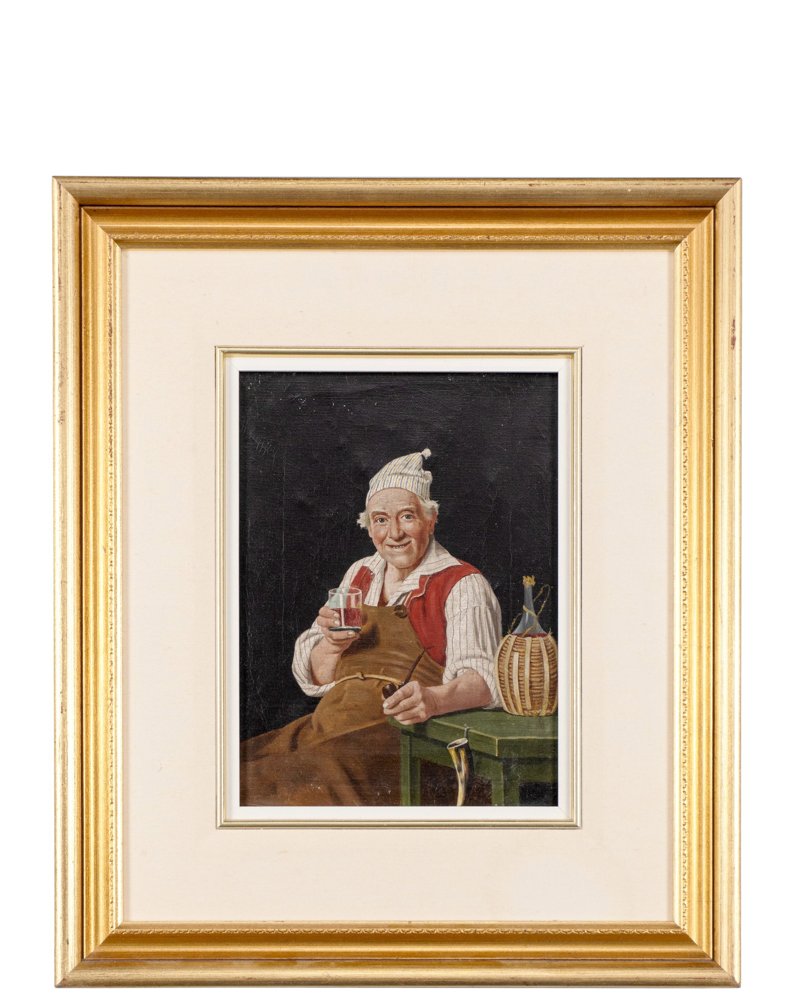Non-identifié / Unidentified - The Man with the Pipe: Non-identifié / Unidentified (XXe) L'homme à la pipe Huile sur toile non signée Dimension: 10" x 7.5" 25 x 19 cm ------------- Non-identifié / Unidentified (XXe) The Man with the P
