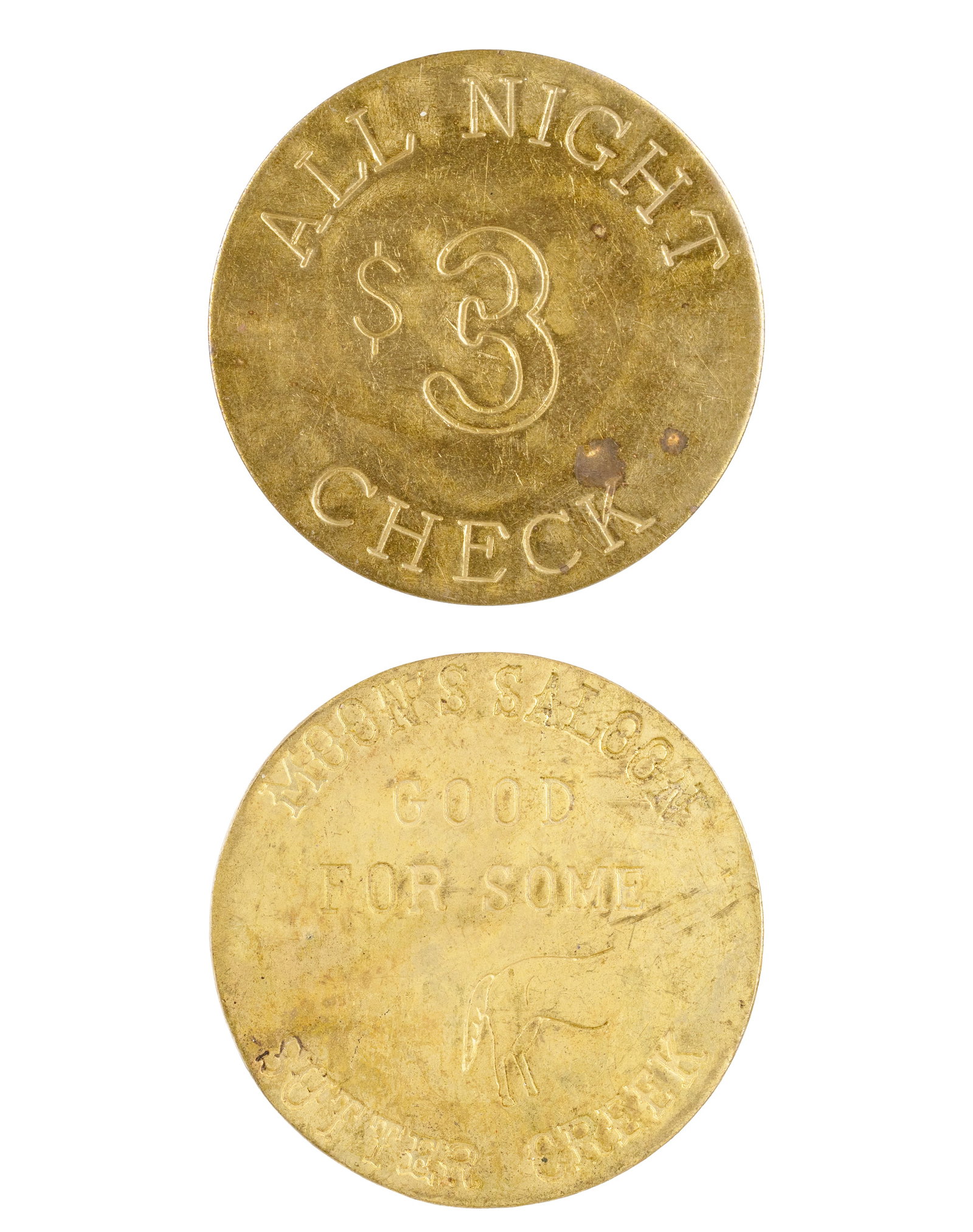 Lot of brothel whore token, western US - 2