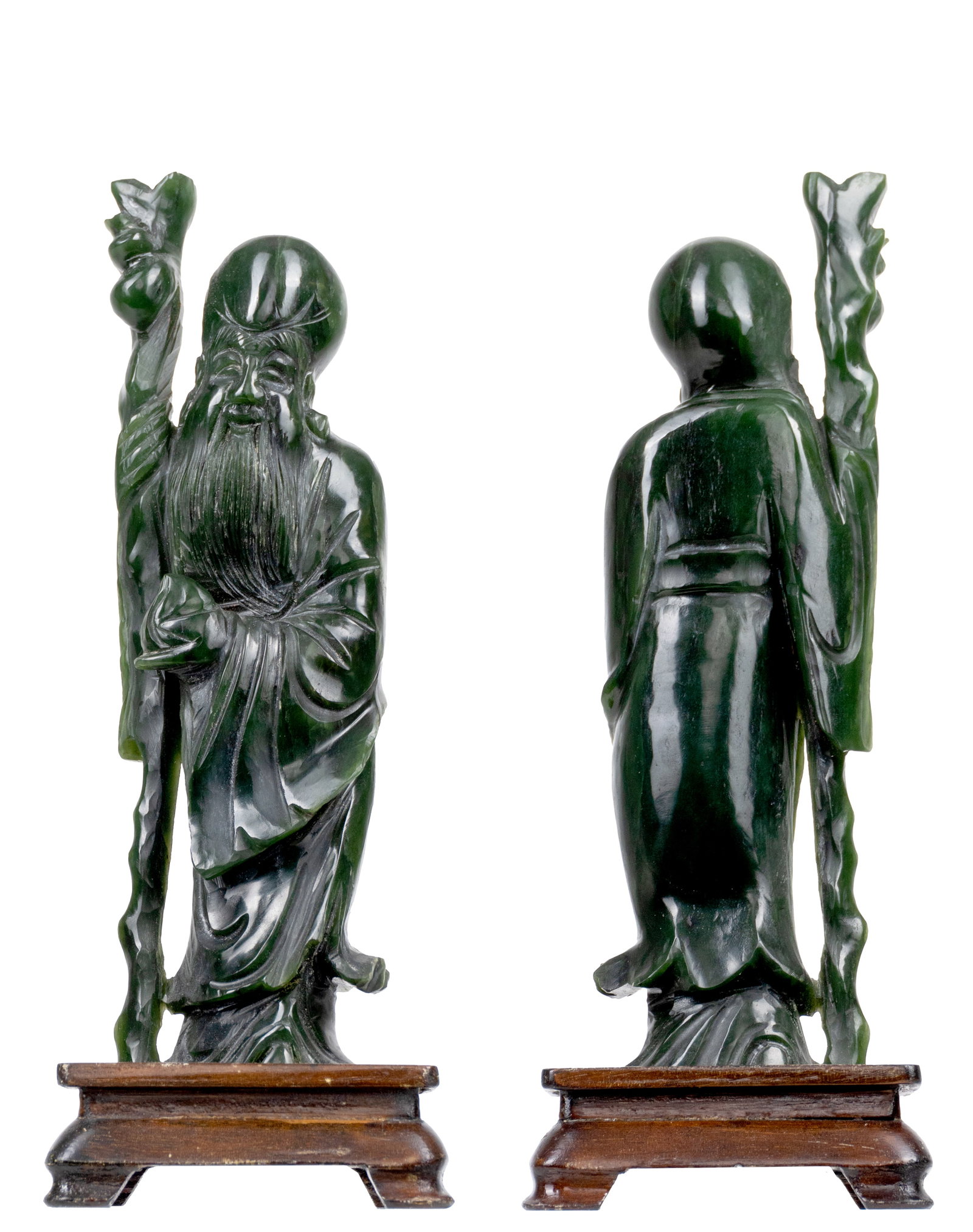 2 serpentine sculptures - 2