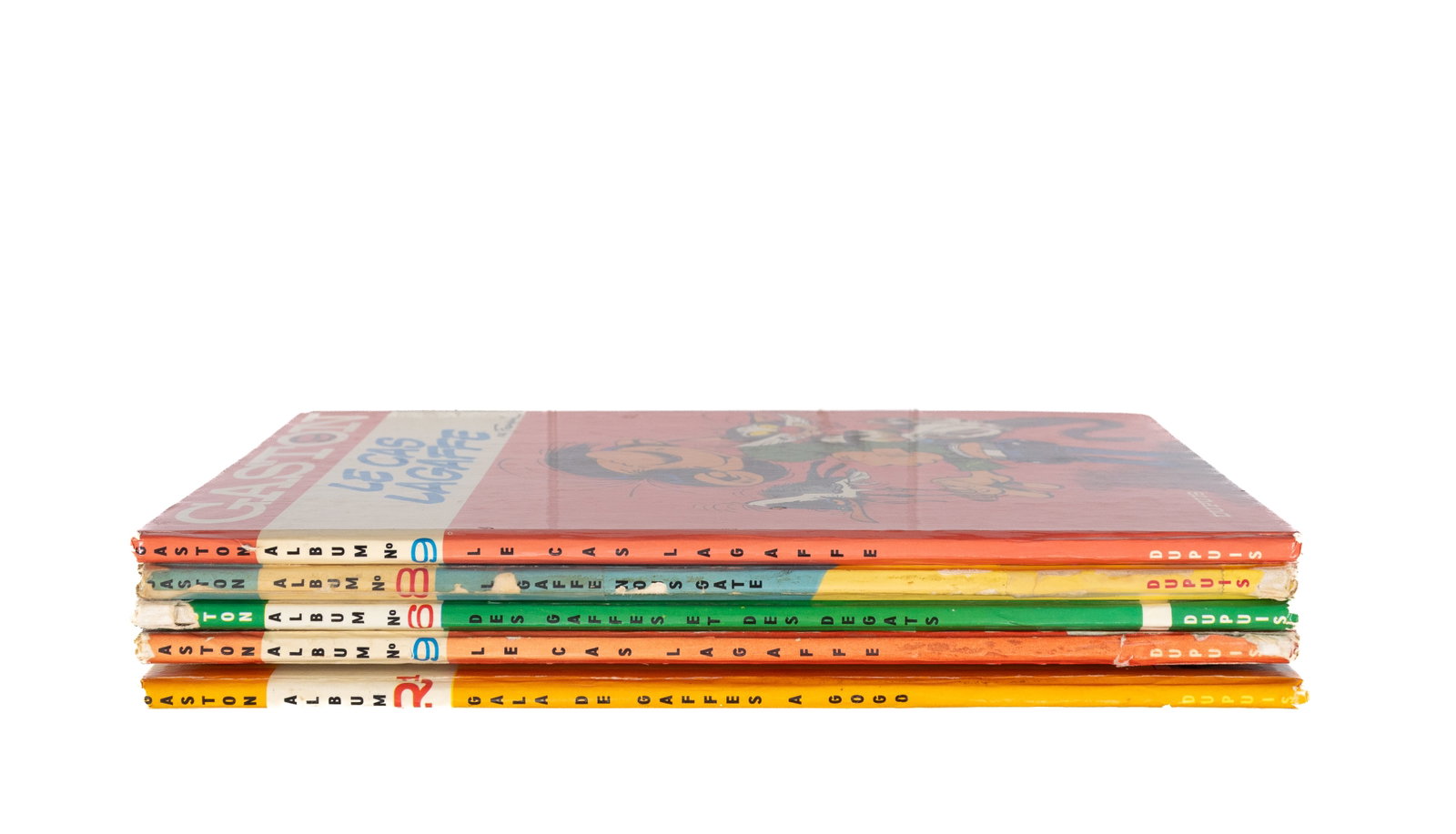 Franquin, André - 5 Gaston Lagaffe albums, some in original edition - 1971, 1970 - 3