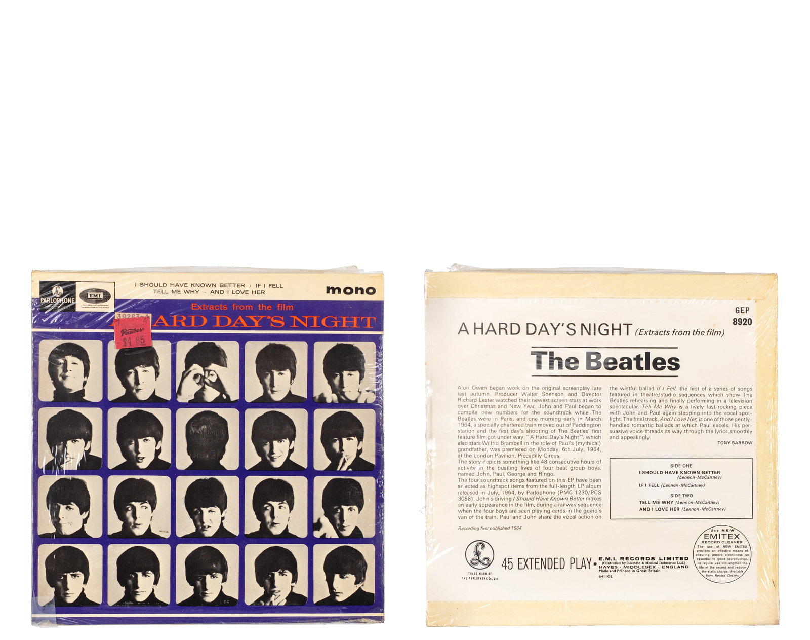 The Beatles - 2 vintage 45 rpm vinyls - 1964 - 2