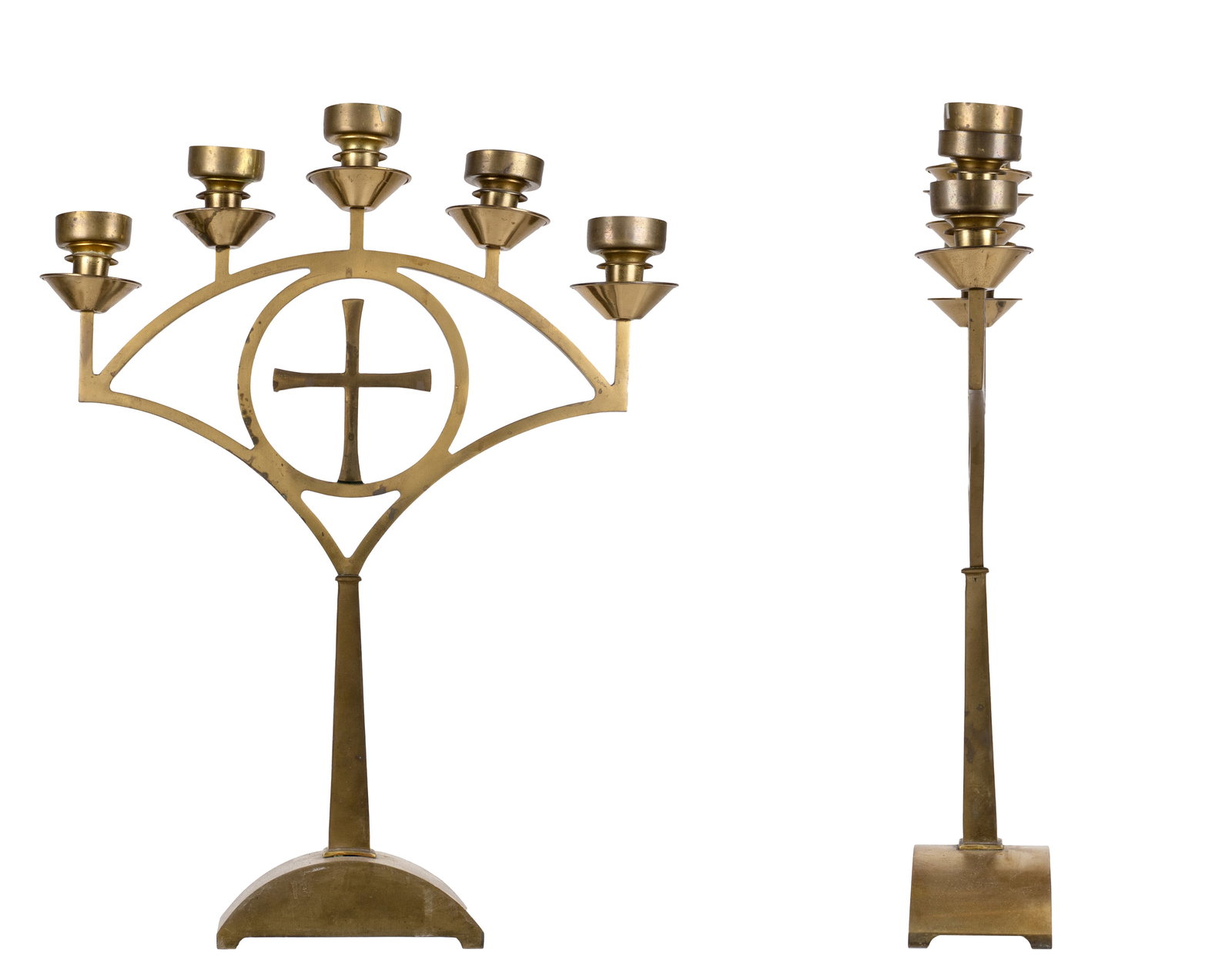 Pair of altar candlesticks - 2