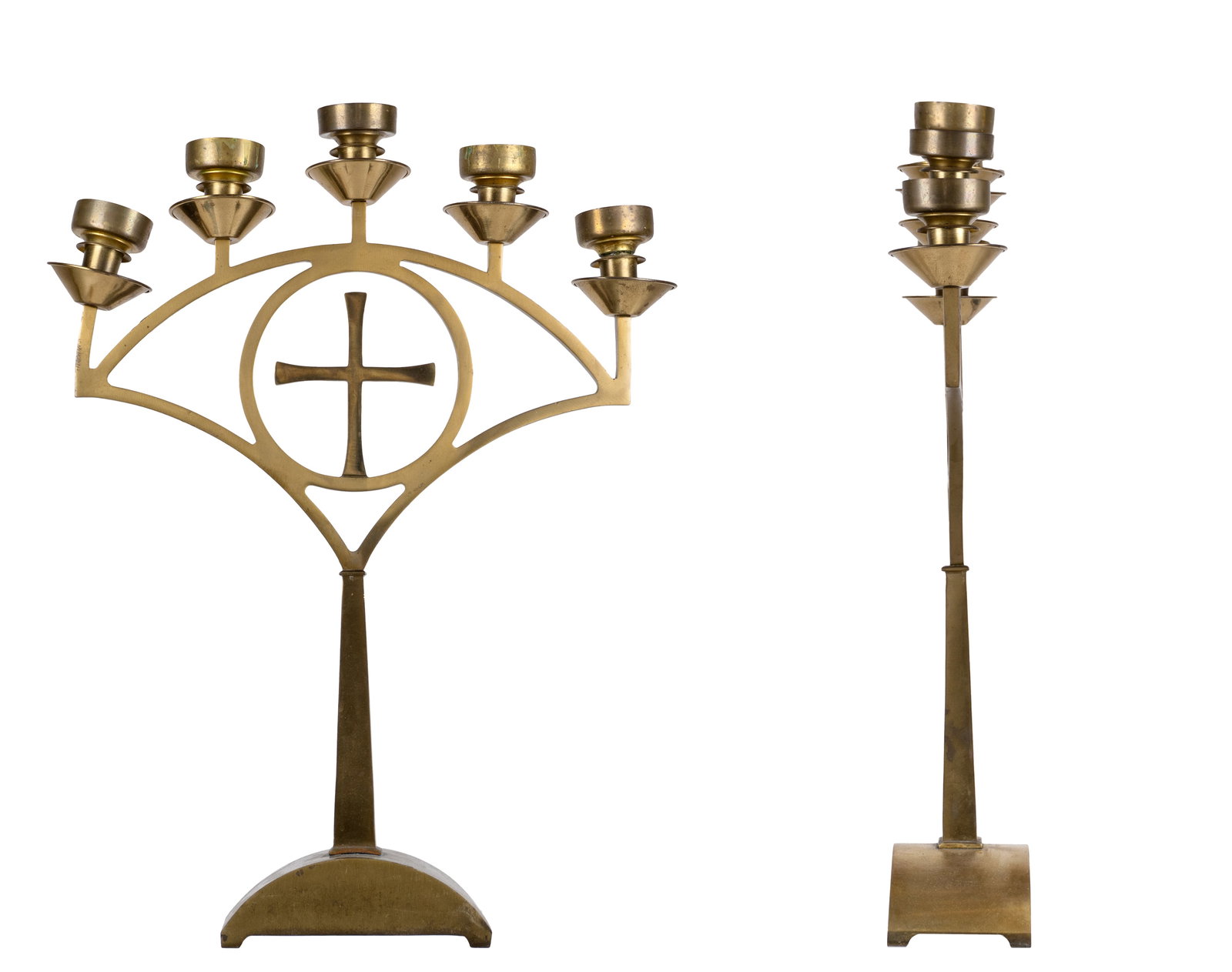 Pair of altar candlesticks - 3