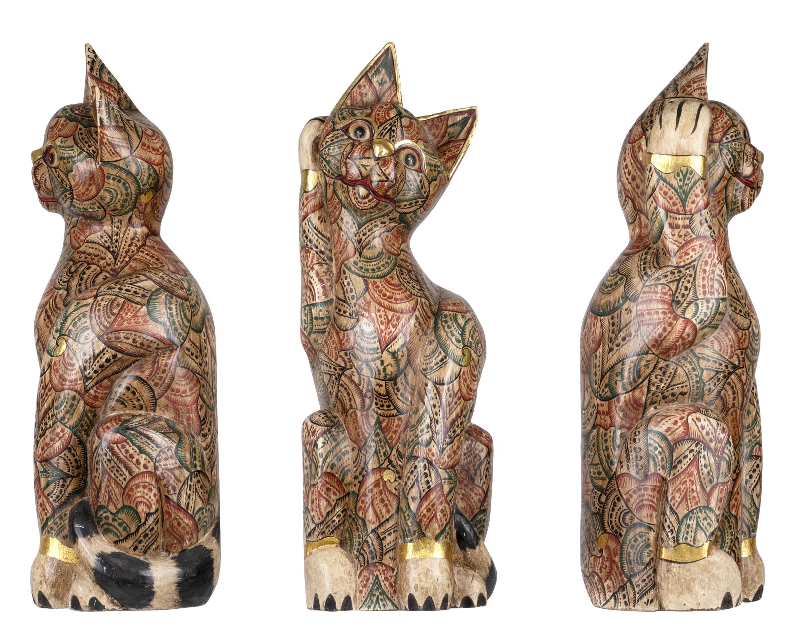 Pair of cat sculptures - XXe siècle - 3