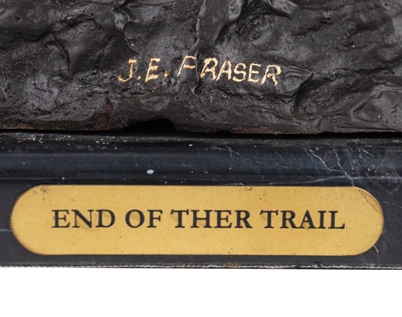 Fraser, James Earle, att. - End of the trail bronze - 5
