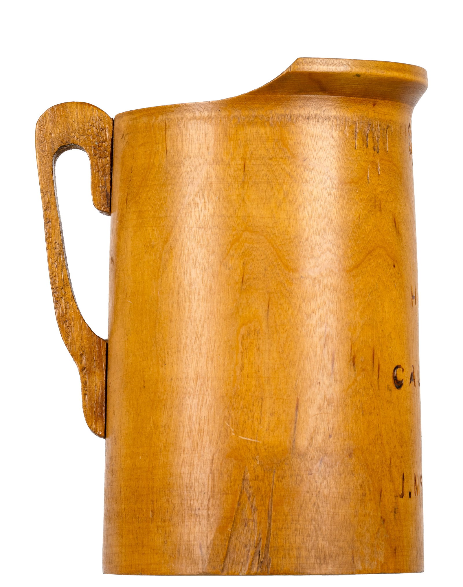 McNish, J. - Wooden quart railroad pitcher - 2