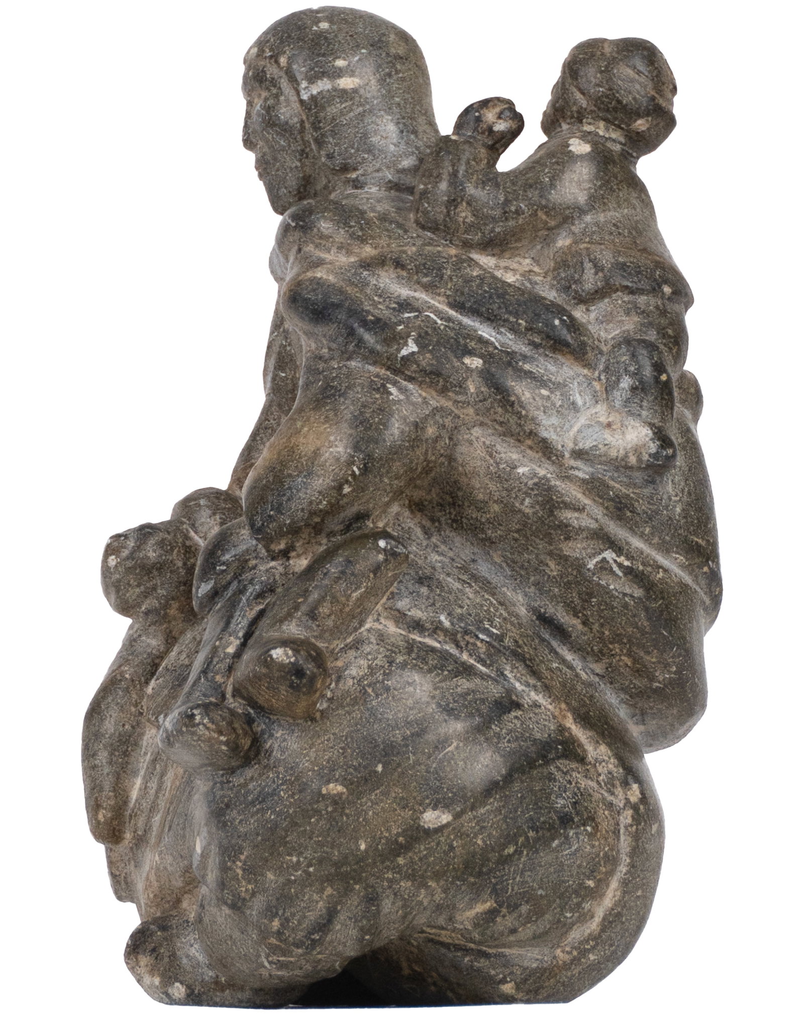École Inuite - Mother and child carving - 2