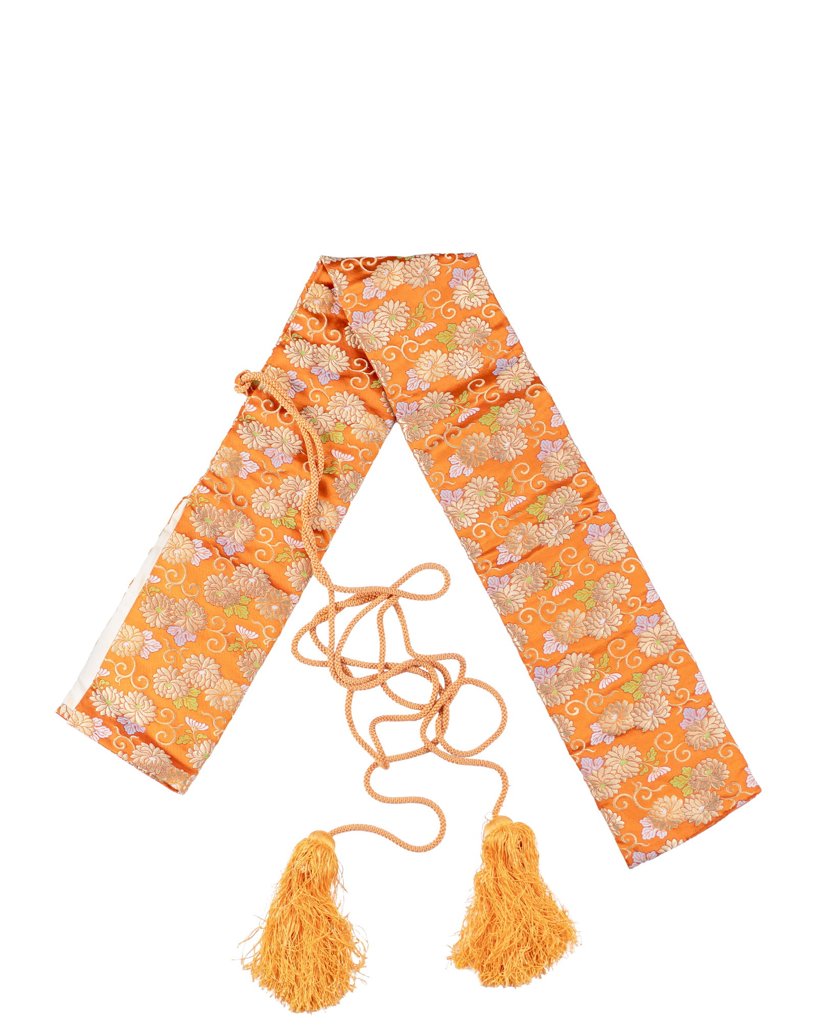 Obi: Japon / Japan Obi Ceinture de kimono, brodée Dimension: 50" x 6" 127 x 15 cm ------------- Japon / Japan Obi Kimono belt, embroidered Dimension: 50" x 6" 127 x 15 cm