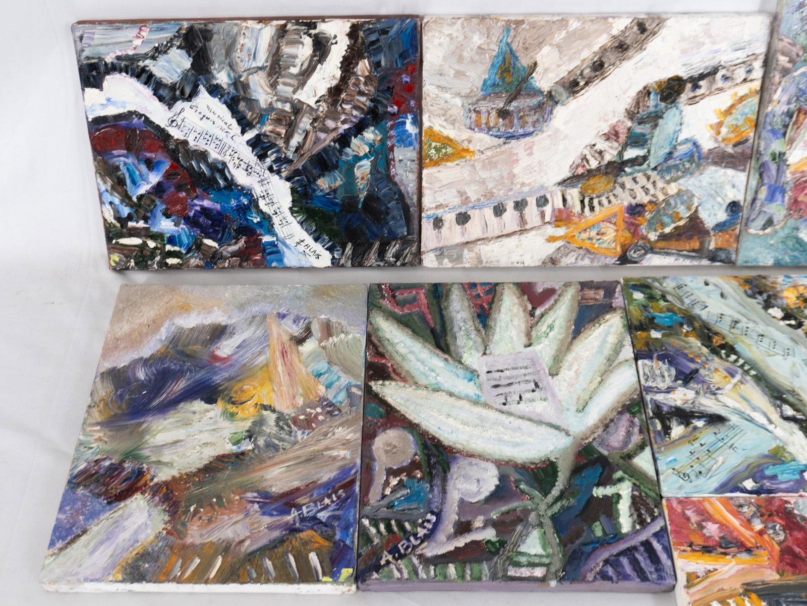 Blais, Andrée - Set of 7 paintings - 2
