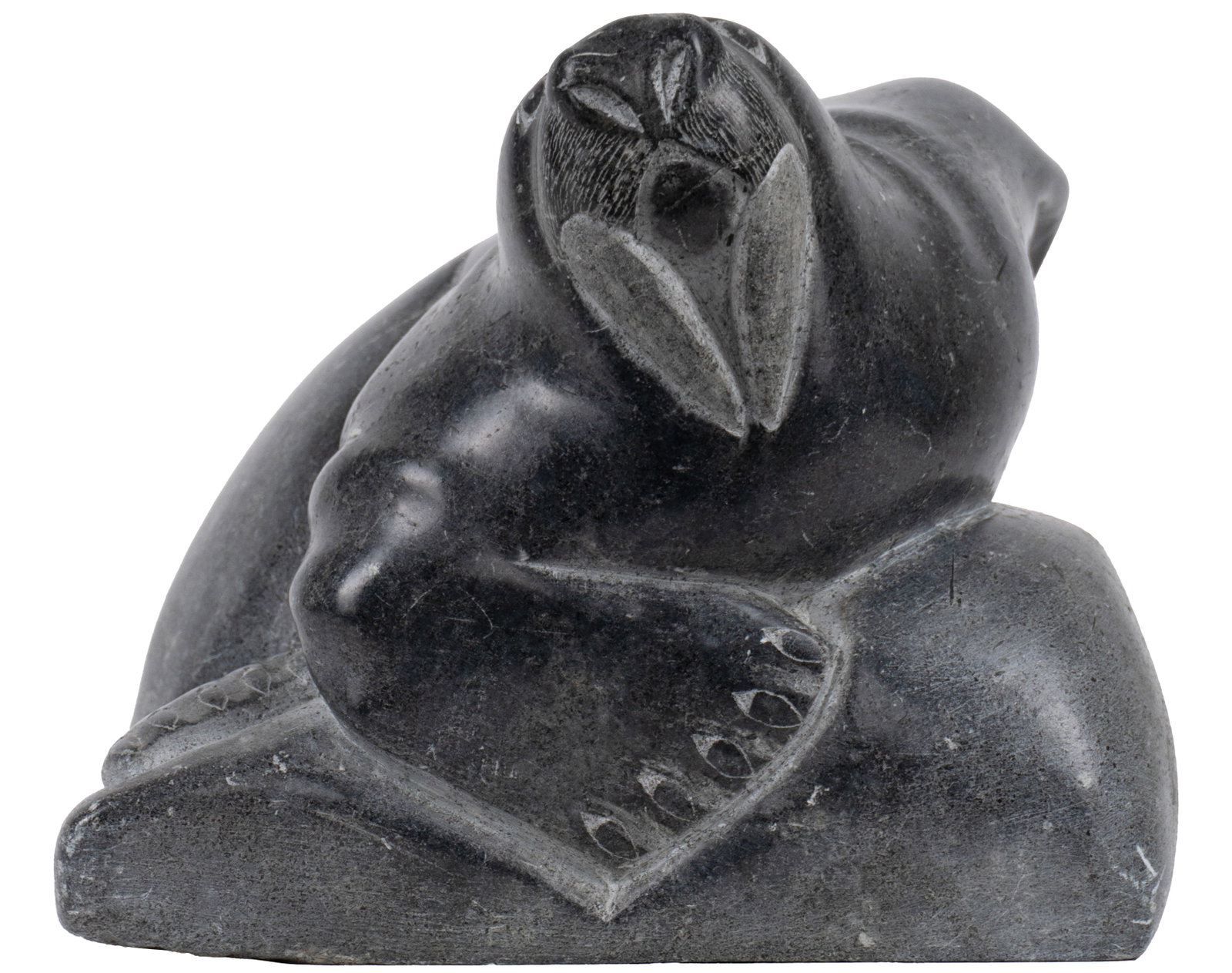 Anauta, Adamie Alaku - Walrus on its rock (1 of 4)