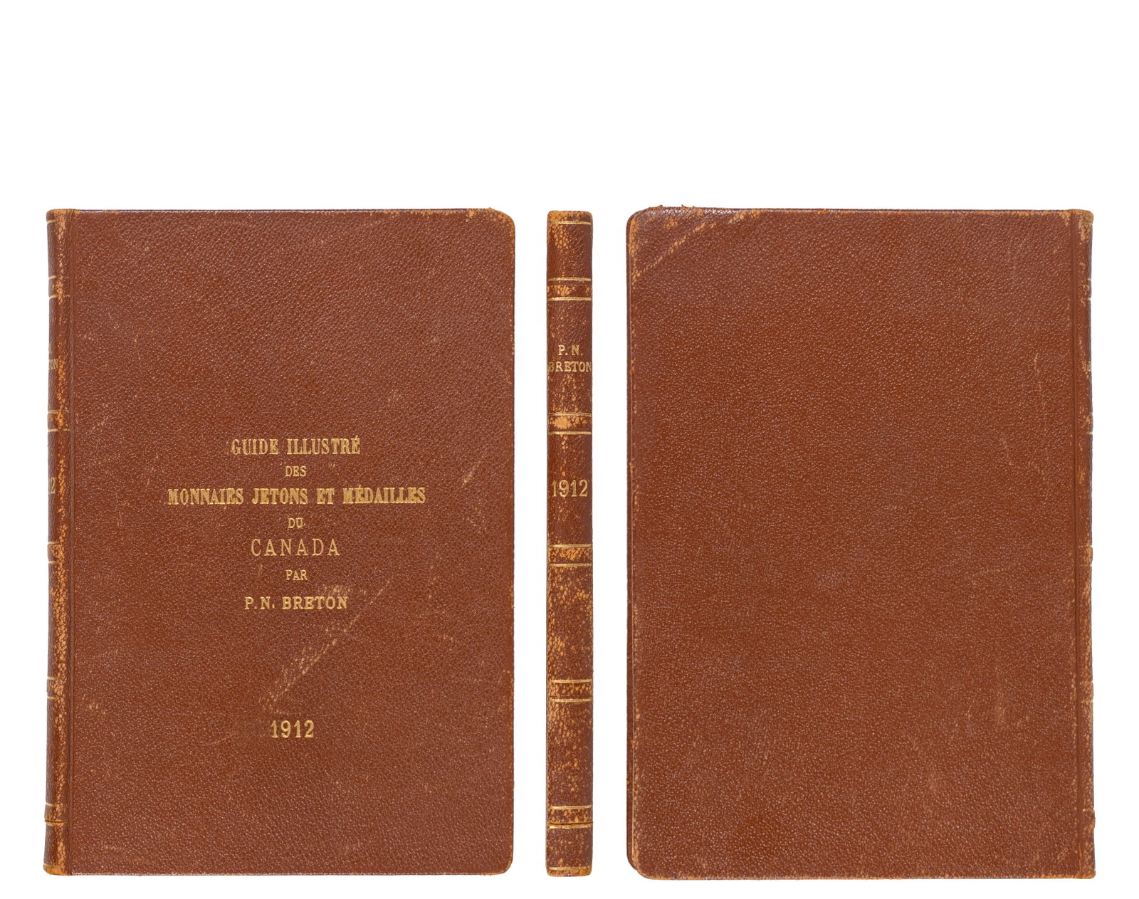 Breton, Pierre-Napoléon - Popular illustrated guide to Canadian coins and medals - 1912: Breton, Pierre-Napoléon (1858-1917) Guide illustré des monnaies et médailles canadiennes (1912) Edition originale. Reliée avec The numismatist april 1910 liste de prix payés e