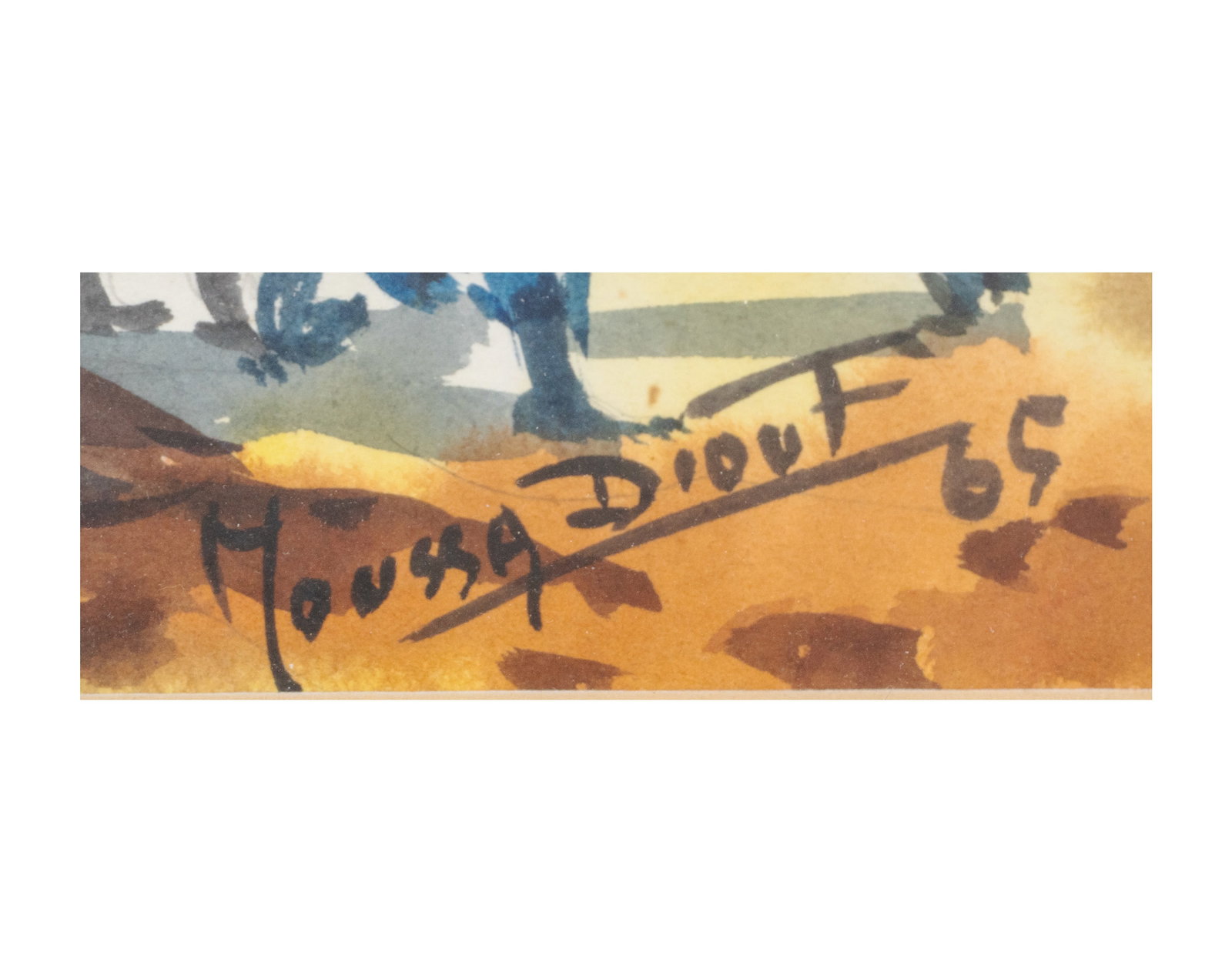 Diouf, Moussa - Scène de village au Zambie - 1965 - 2