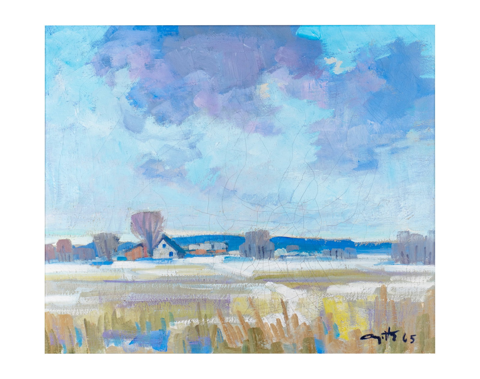 Ayotte, Léo - Paysage au ciel bleu - 1945 (1 of 4)