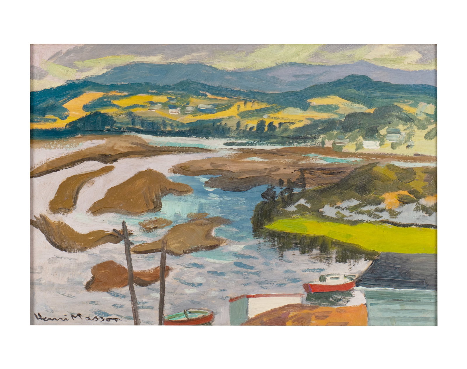 Masson, Henri Léopold - "Low Tide - Gaspé" - 1975 (1 of 4)