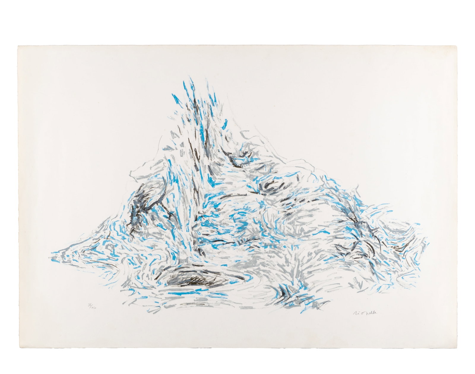 Riopelle, Jean Paul - Eruption bleue: Riopelle, Jean Paul (1923-2002) Eruption bleue Description: Lithograph numbered 36/150 lower left and signed Riopelle lower right Dimension (PO): 22,25" x 31,5" Dimension (CM): 56,5 x 80 cm Condition