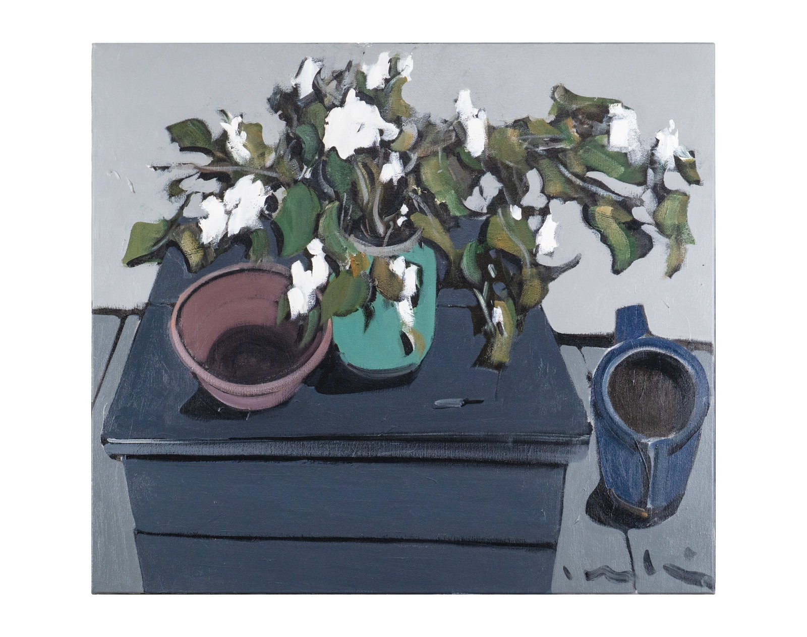 Cantin, Roger - Nature morte aux fleurs - 1986: Cantin, Roger (1930-2018) Nature morte aux fleurs (1986) Description: Oil on Panel, signed on lower right Cantin, artist's certificate on the back Dimension (PO): 24" x 26" Dimension (CM): 61 x 66 cm