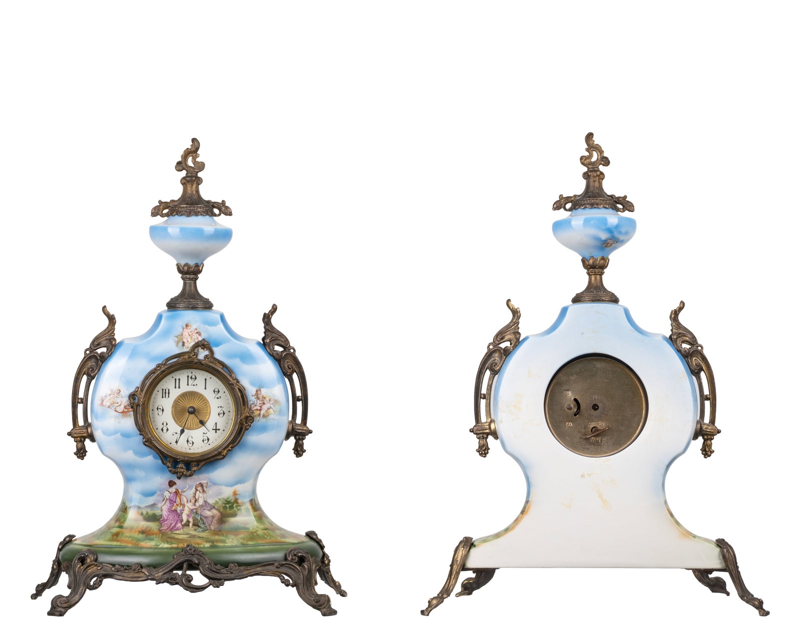 Porcelain clock set - XIXe siecle - 2