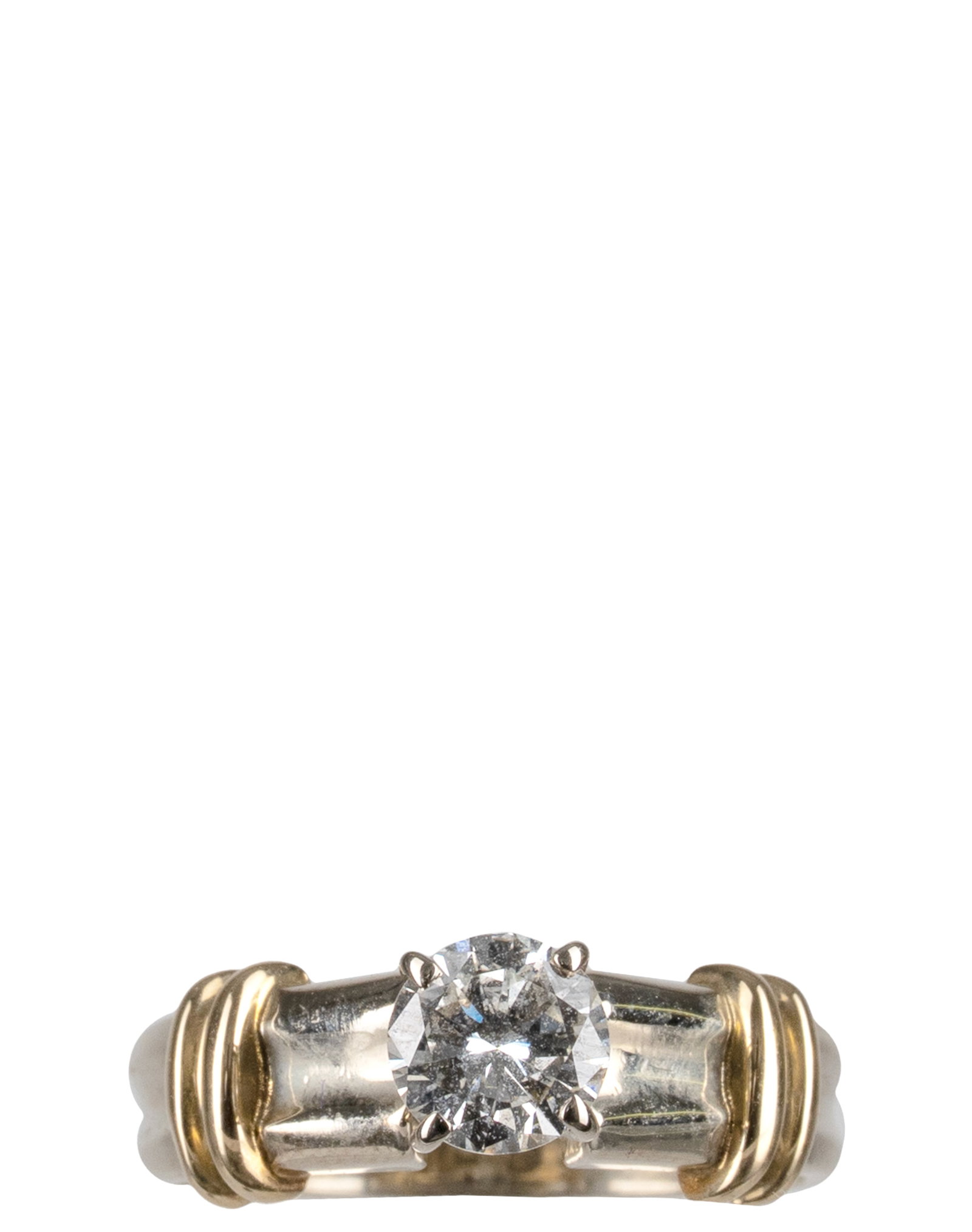 14k white and yellow gold engagement ring (1 of 6)