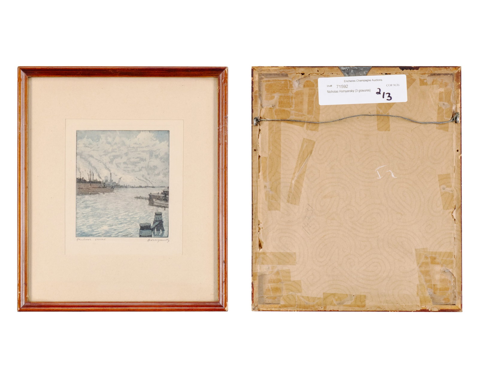Hornyansky, Nicholas - Lot of 3 etchings - 2