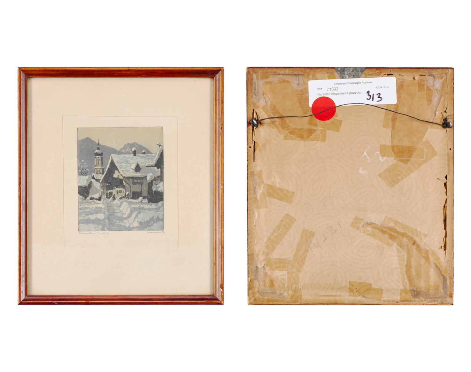 Hornyansky, Nicholas - Lot of 3 etchings - 3