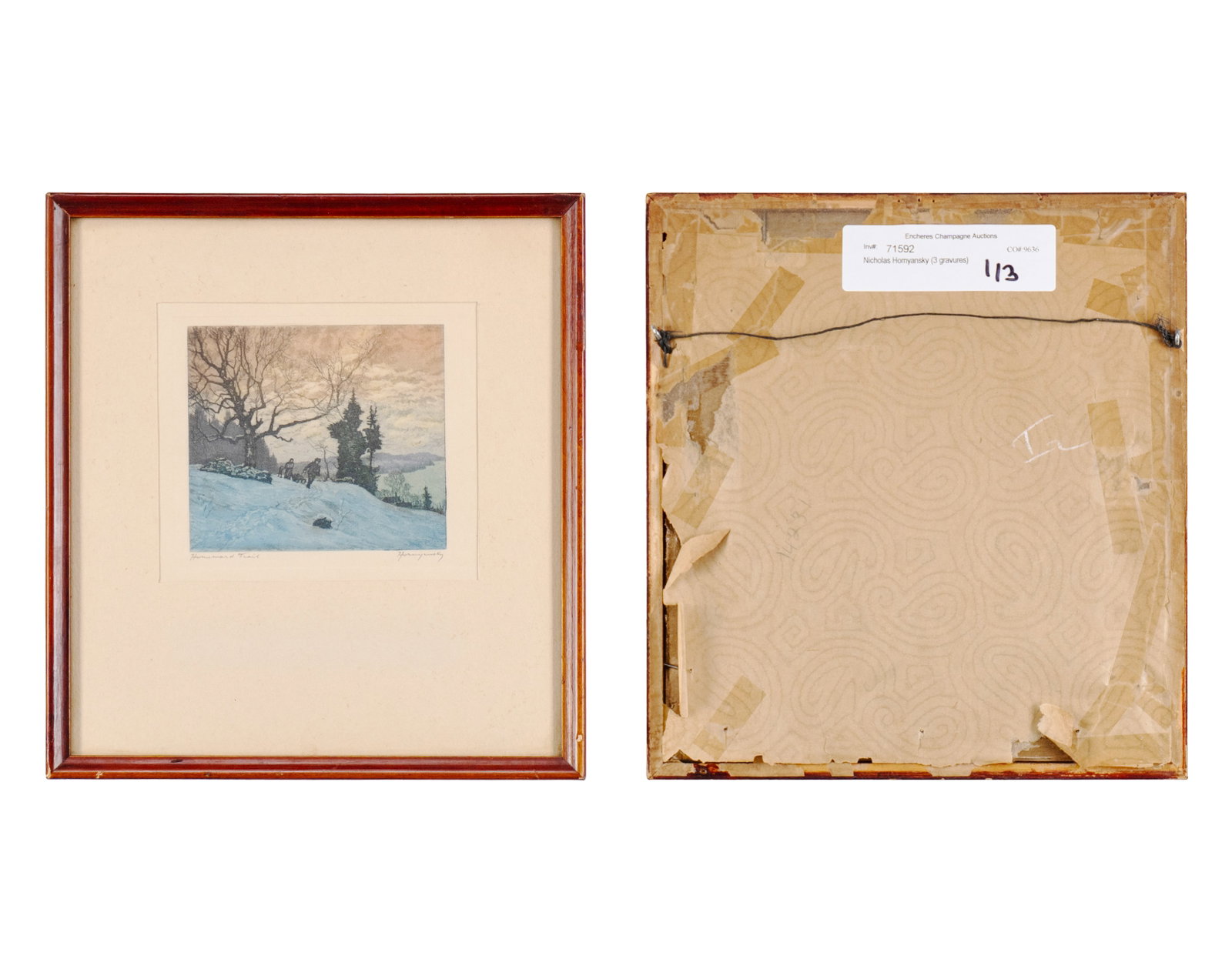 Hornyansky, Nicholas - Lot of 3 etchings - 4