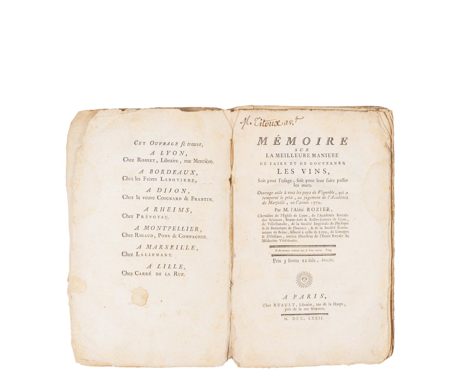 Rozier, Abbé François - Mémoire (...) - 1772 - 4