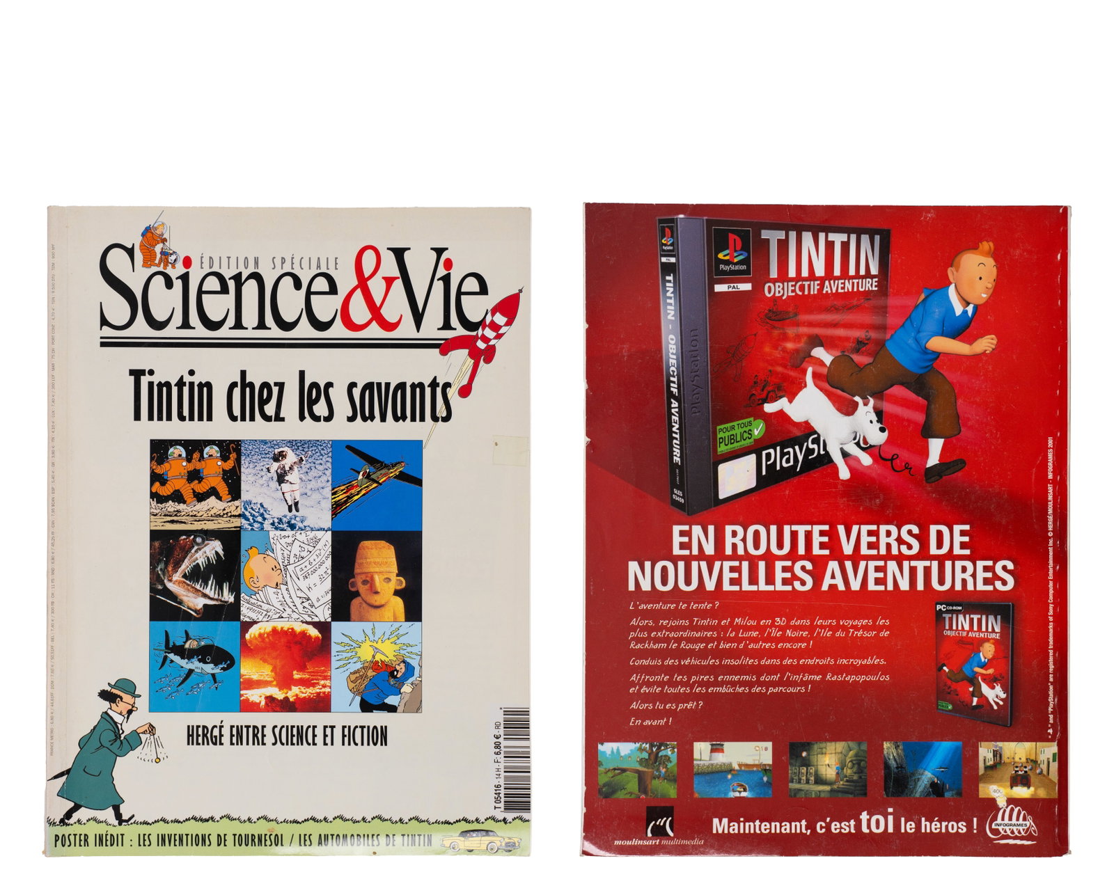 Remi, George, dit Hergé \ Franquin, André et autres - Tintin and Spirou - 1975, 1988, 2000 - 4