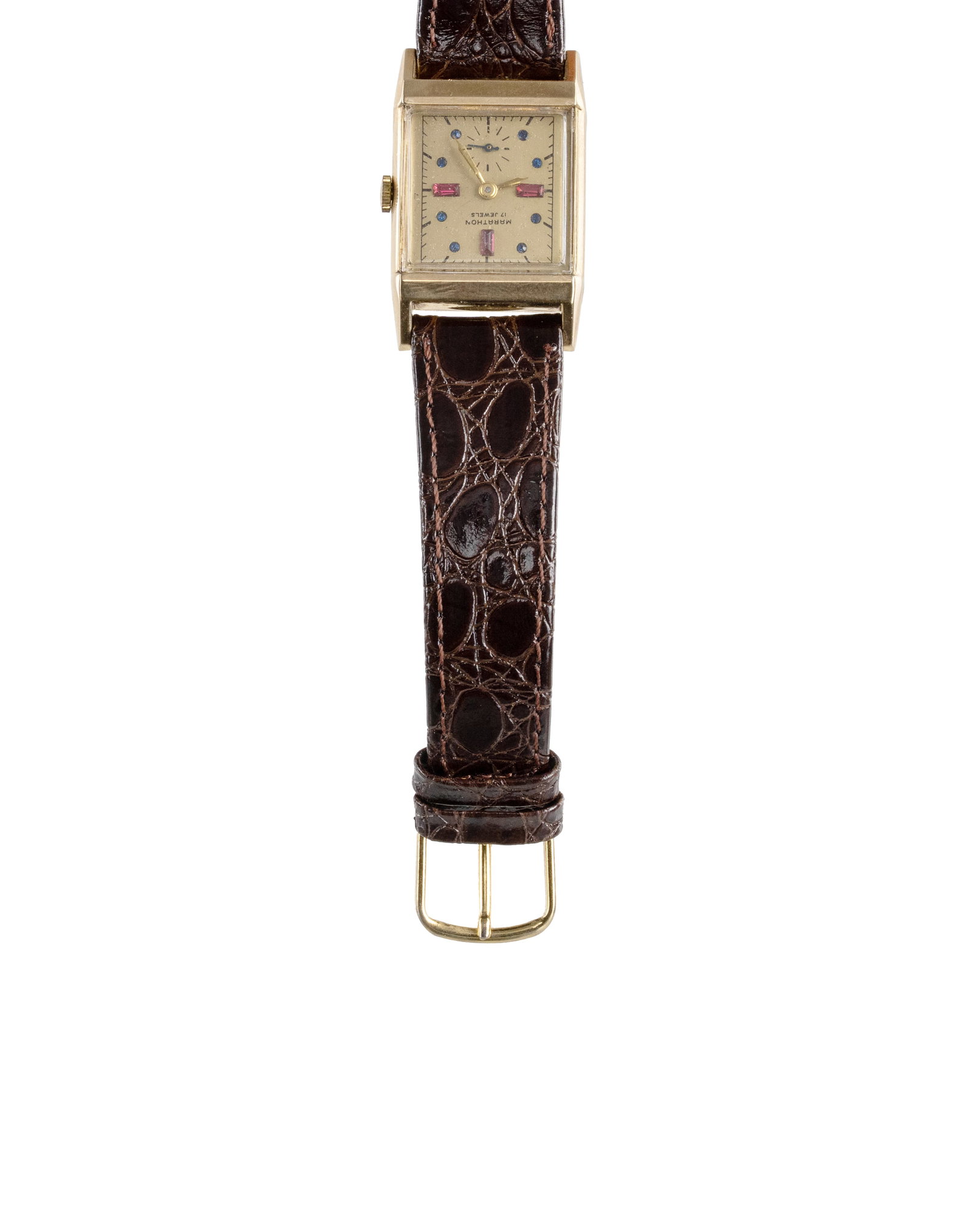 Marathon - Art Deco style manual mechanical watch - 6