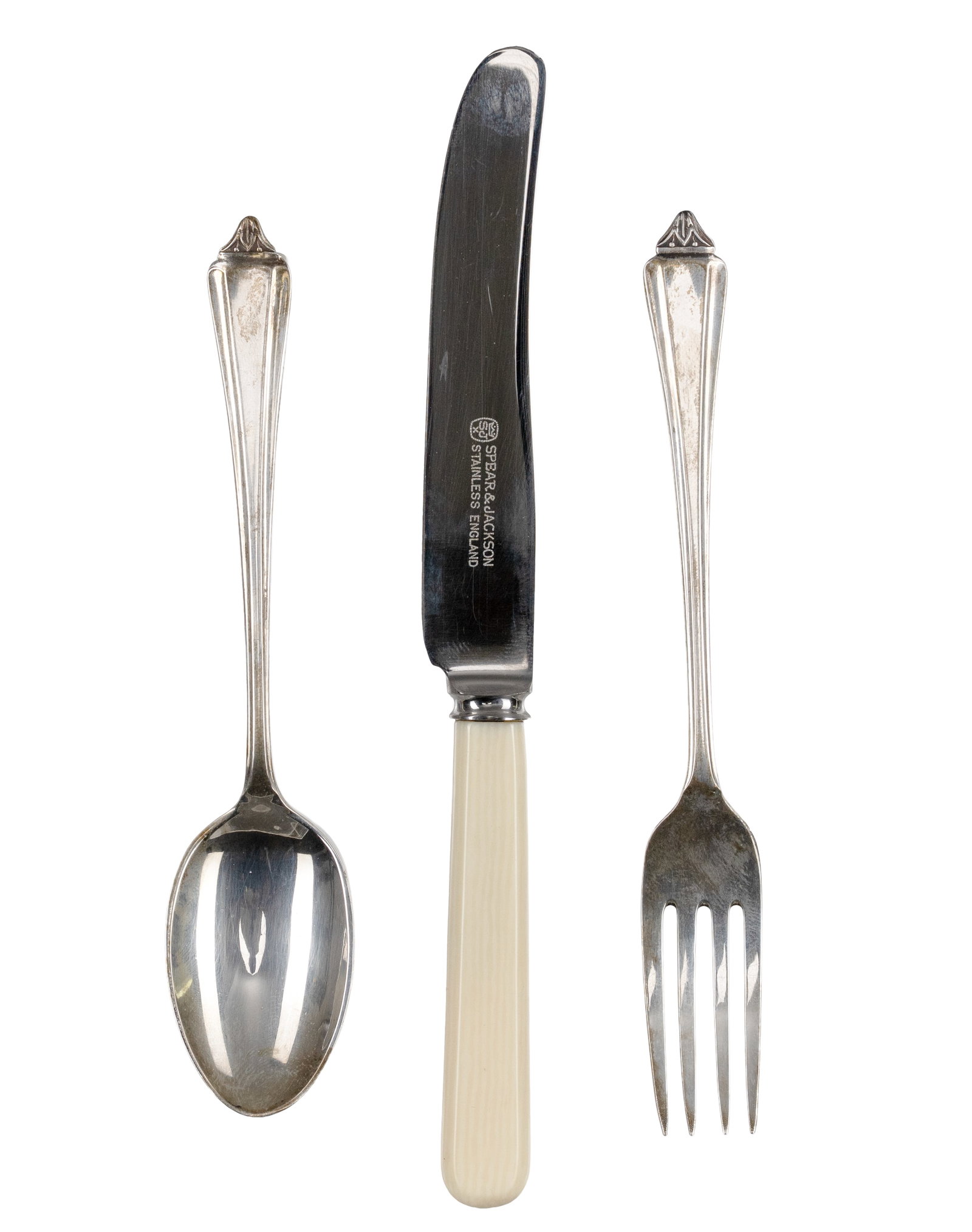 Mappins & Webb, Spear & Jackson - 2 sets of sterling silver utensils - 1911, 1923 - 2