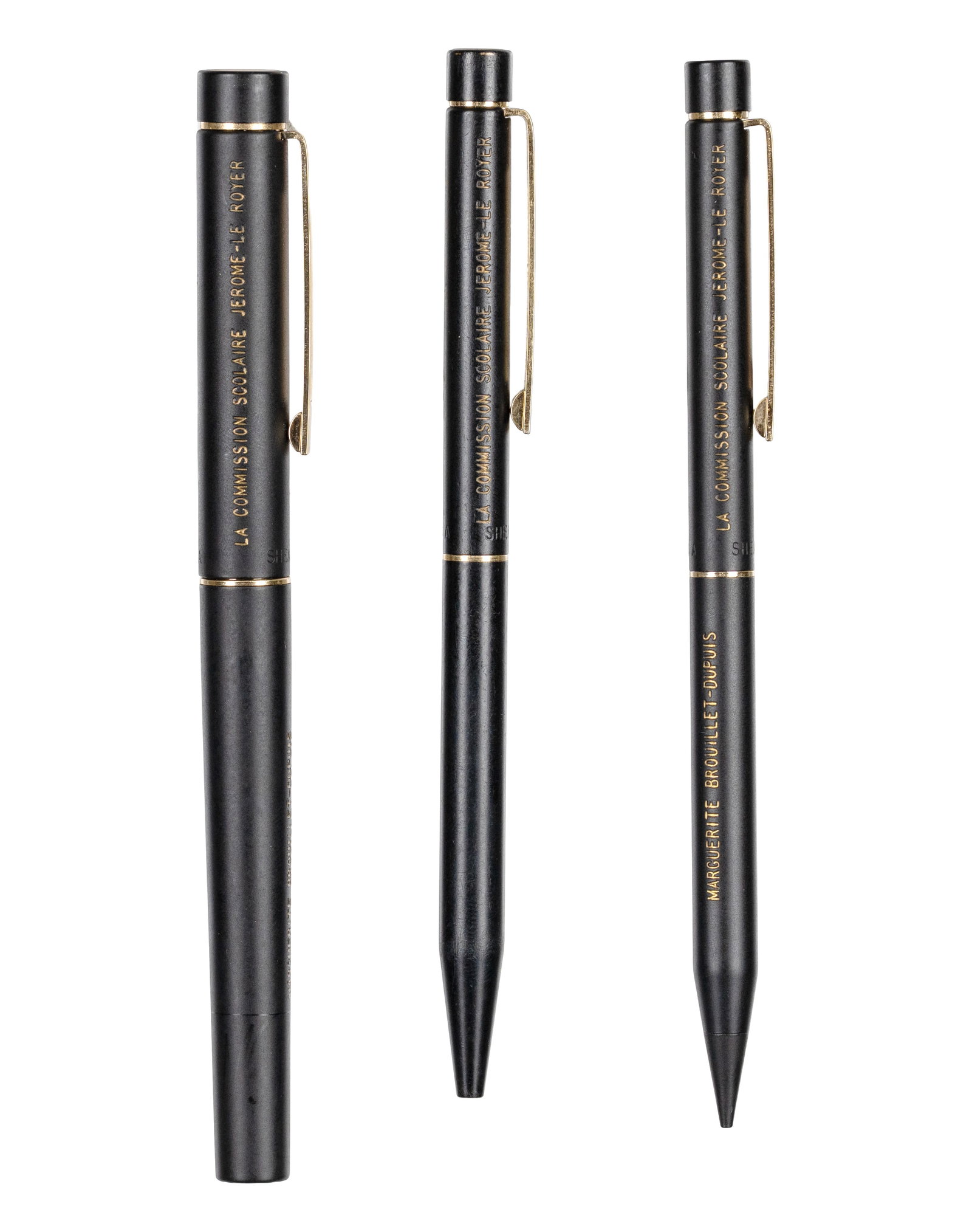 Sheaffer - Fountain pen set with gold tips and pencils - 2
