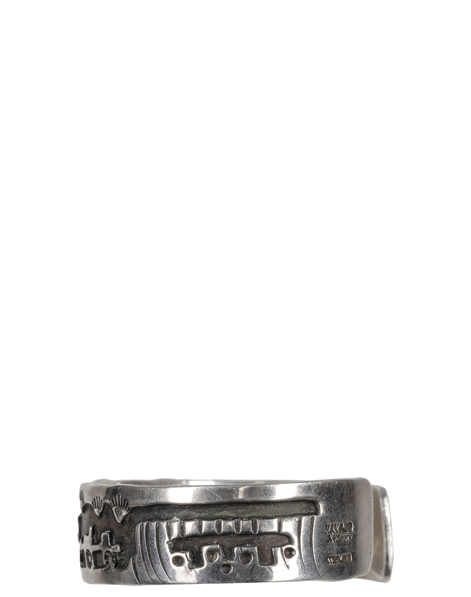 Navajo A. Henry - Sterling Silver Navajo Bracelet - 4
