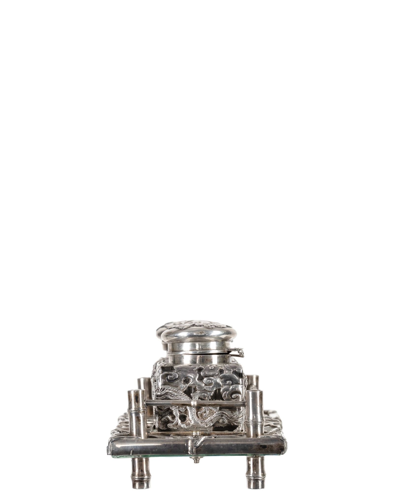 Chinese export silver inkwell - Début XXe - 2