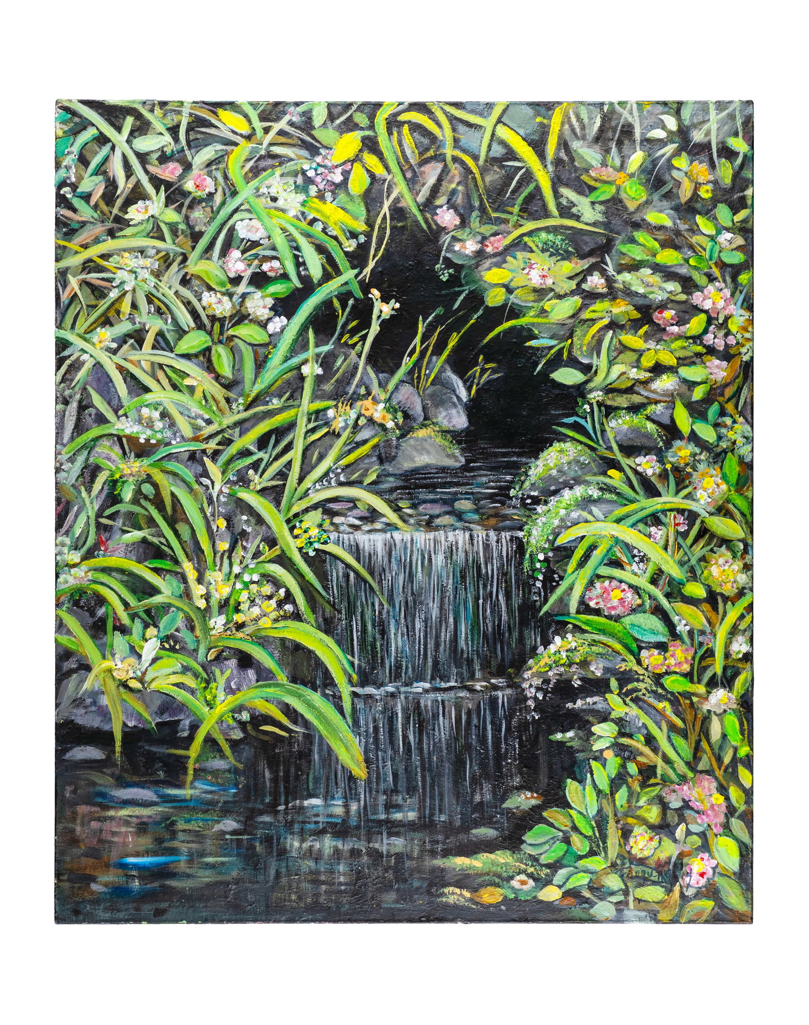 Tanguay, Louiselle - Source de vie: Tanguay, Louiselle (XXe) Source de vie Acrylique sur toile, signée en bas à droite Tanguay Dimension: 36" x 30" 91 x 76 cm ------------- Tanguay, Louiselle (XXe) Source de vie Acrylic on