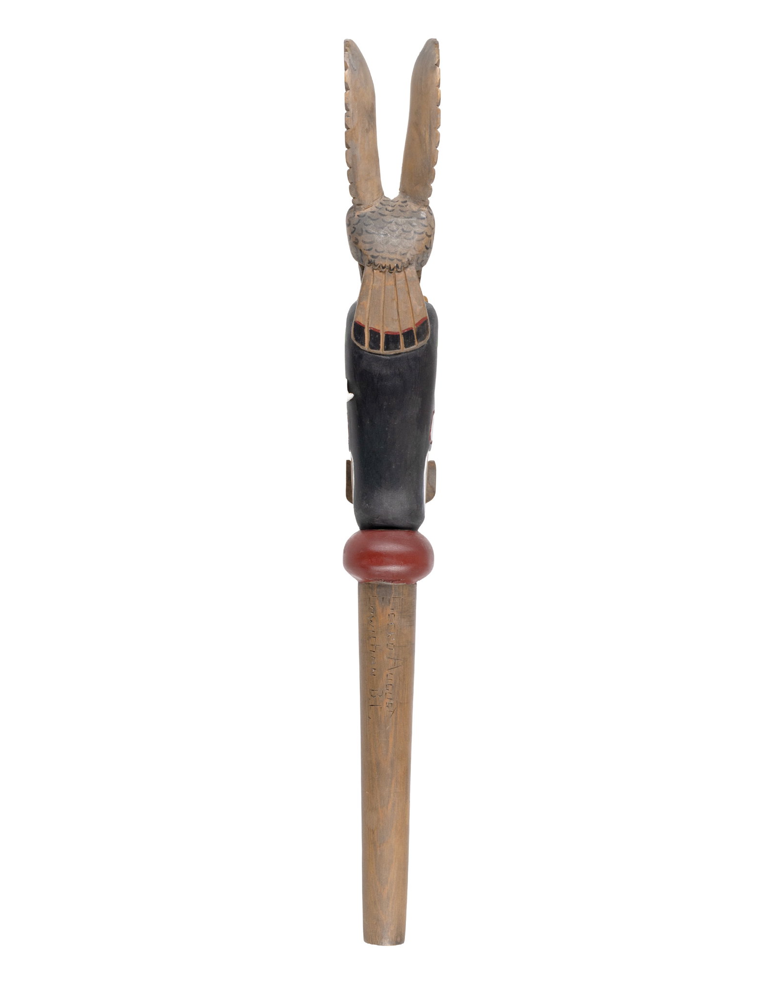 Nation Cowichan/ Cowichan Nation - Indigenous talking stick signed by the artist - 2