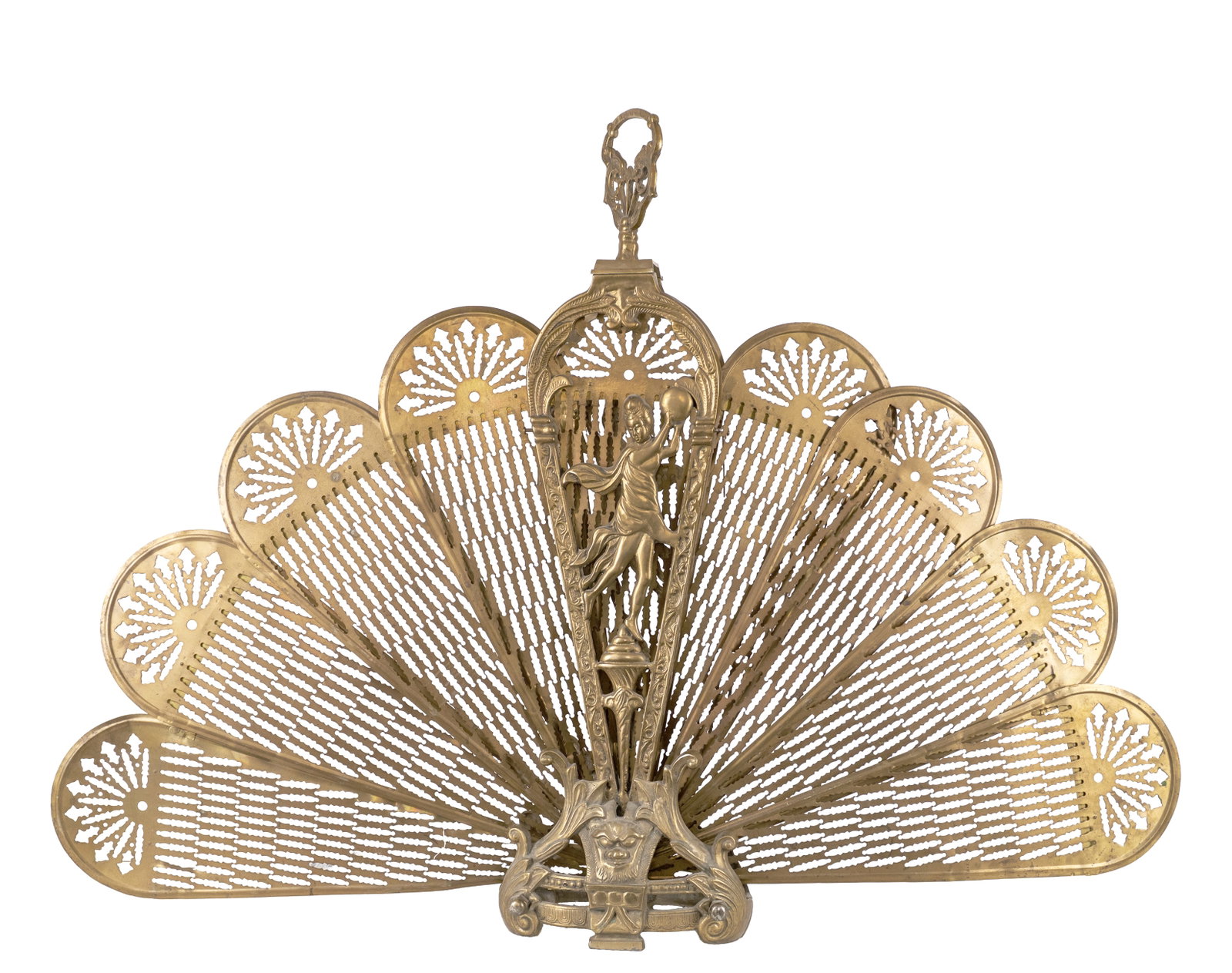 Fireplace screen brass - 2